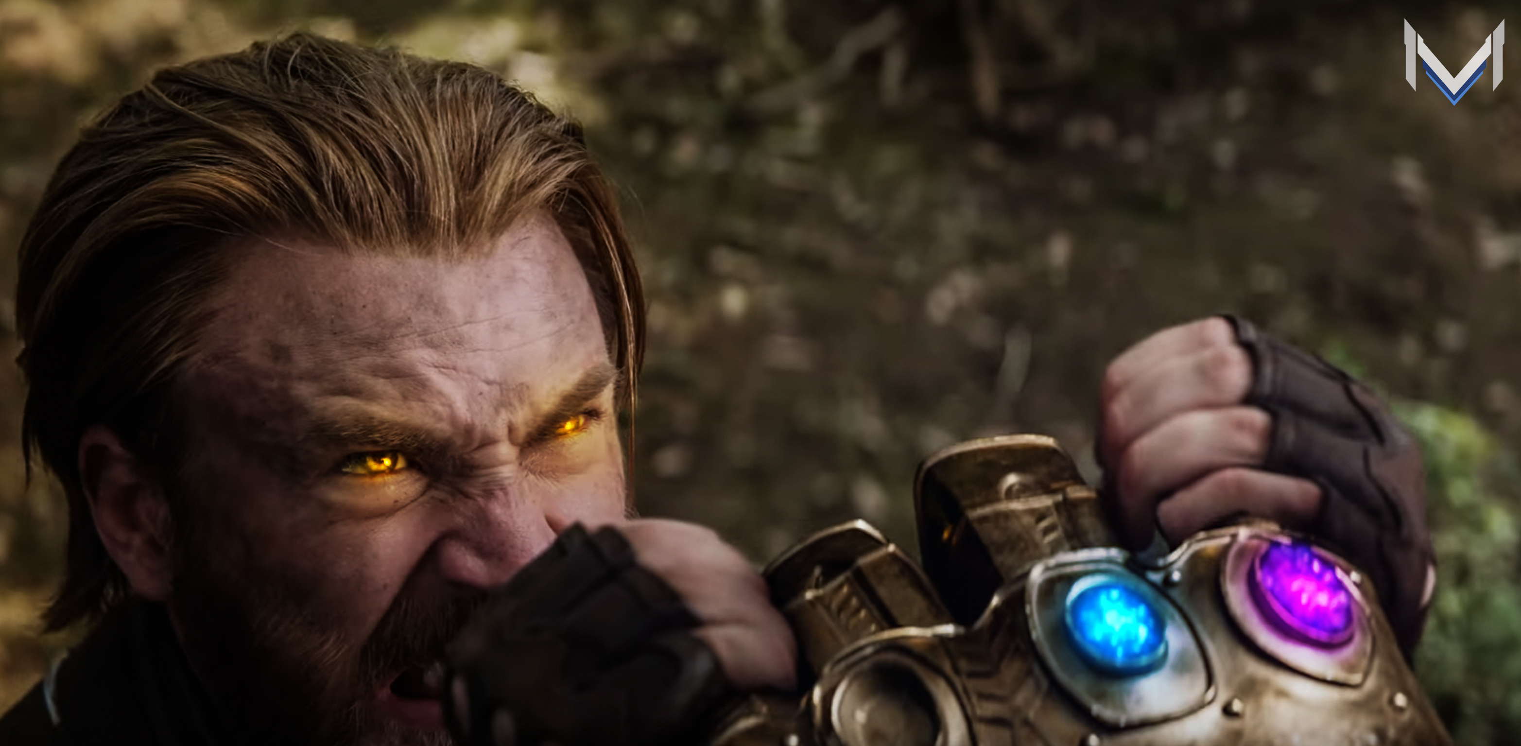 Captain America with Infinity Gauntlet in Avengers Infinity War 4K HD Wallpaper