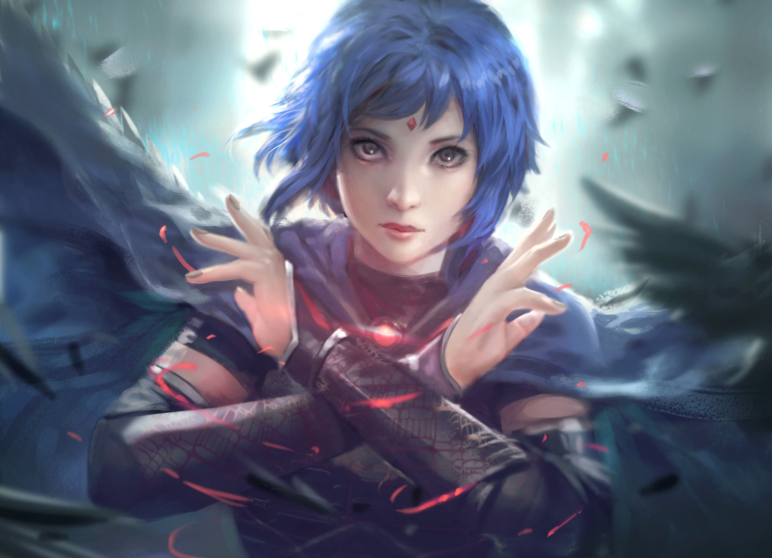 Raven from Teen Titans digital art HD Wallpaper