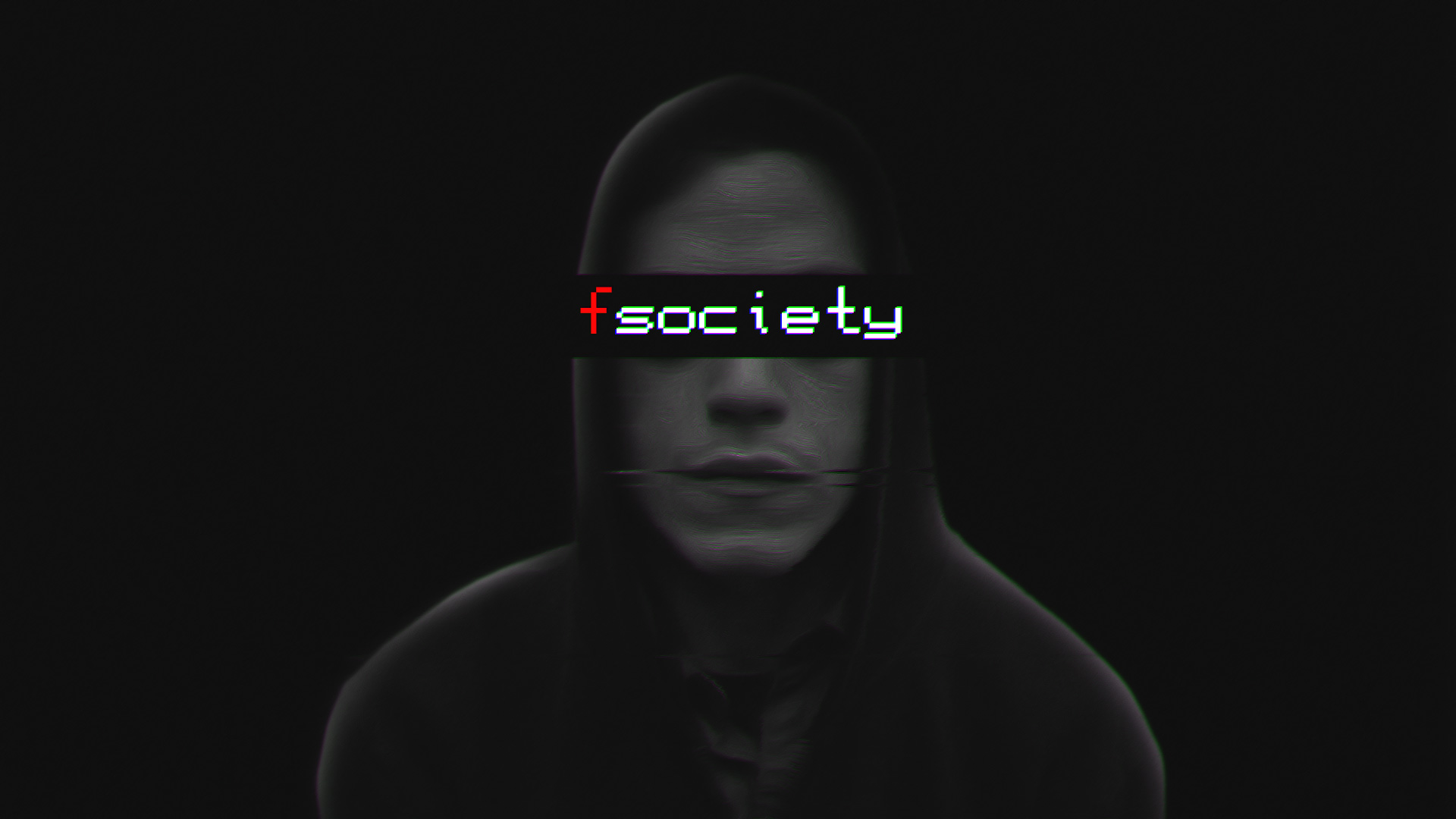 fsociety logo over person from Mr. Robot HD Wallpaper