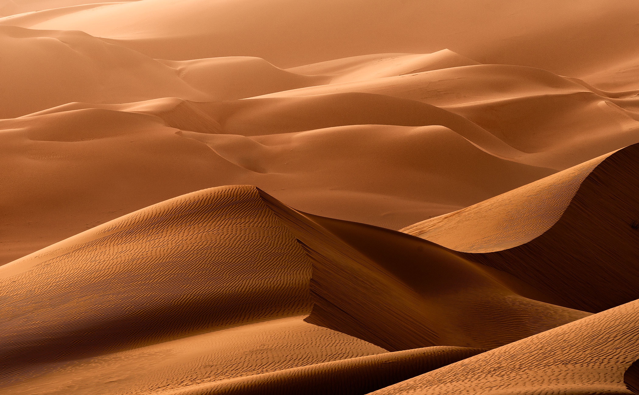 Desert sand dunes landscape HD Wallpaper