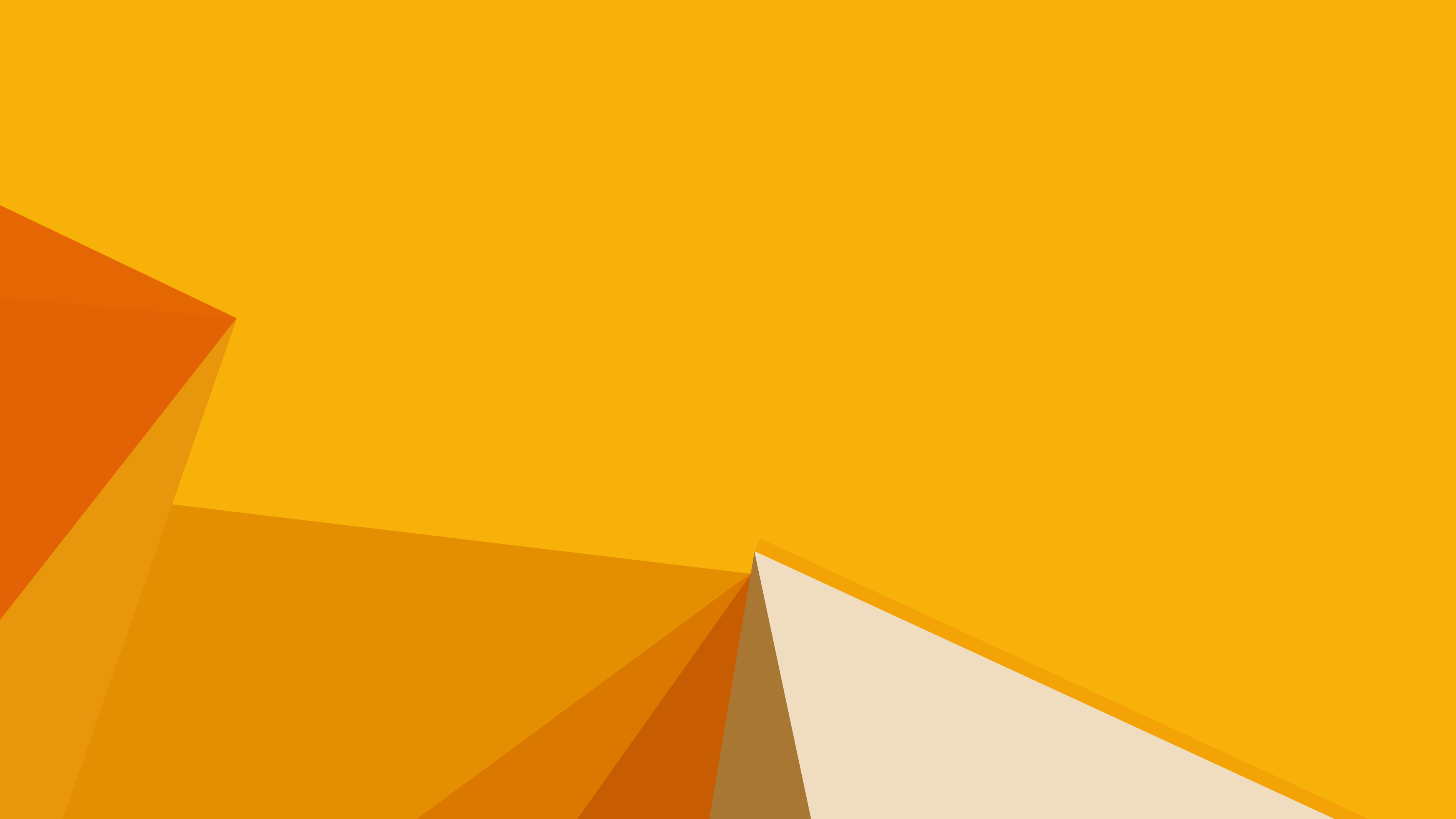 Abstract orange and yellow geometric shapes 4K HD Wallpaper