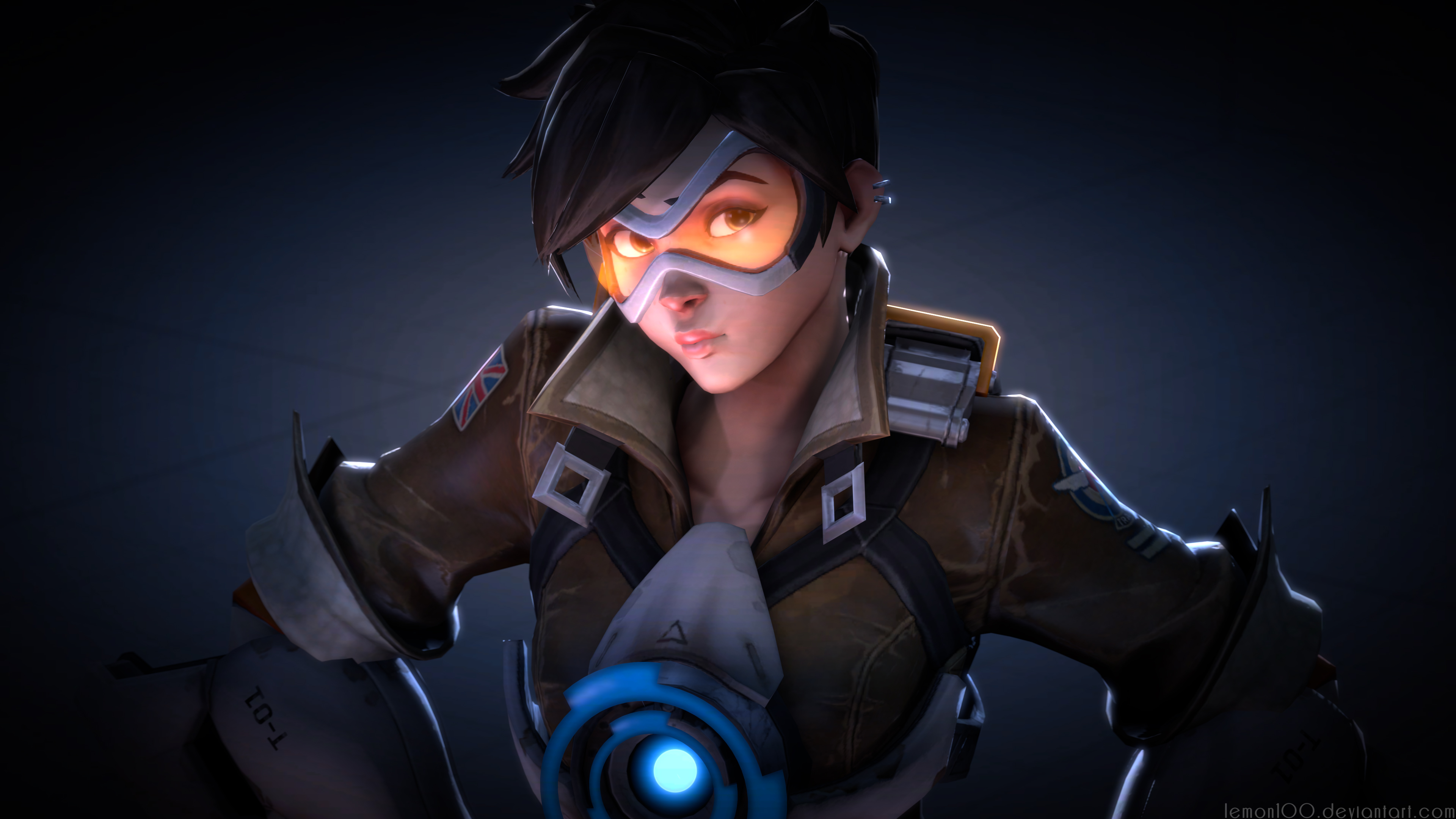Tracer from Overwatch HD Wallpaper