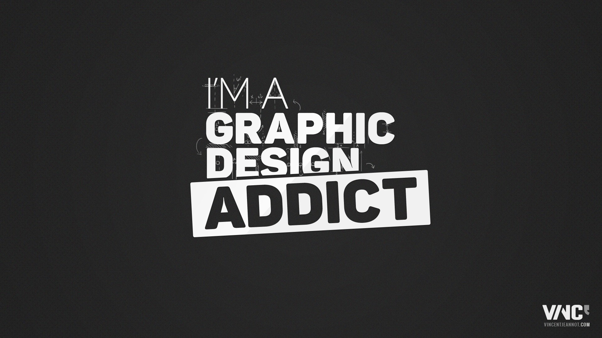 I'm a graphic design addict typography HD Wallpaper