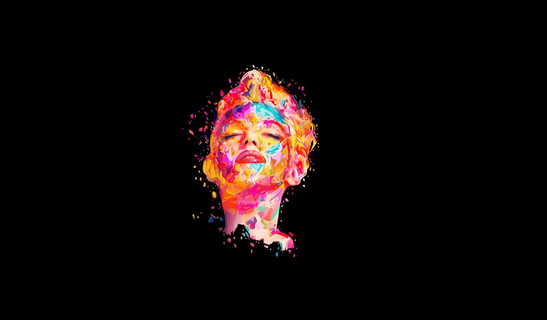 Marilyn Monroe abstract digital art HD Wallpaper