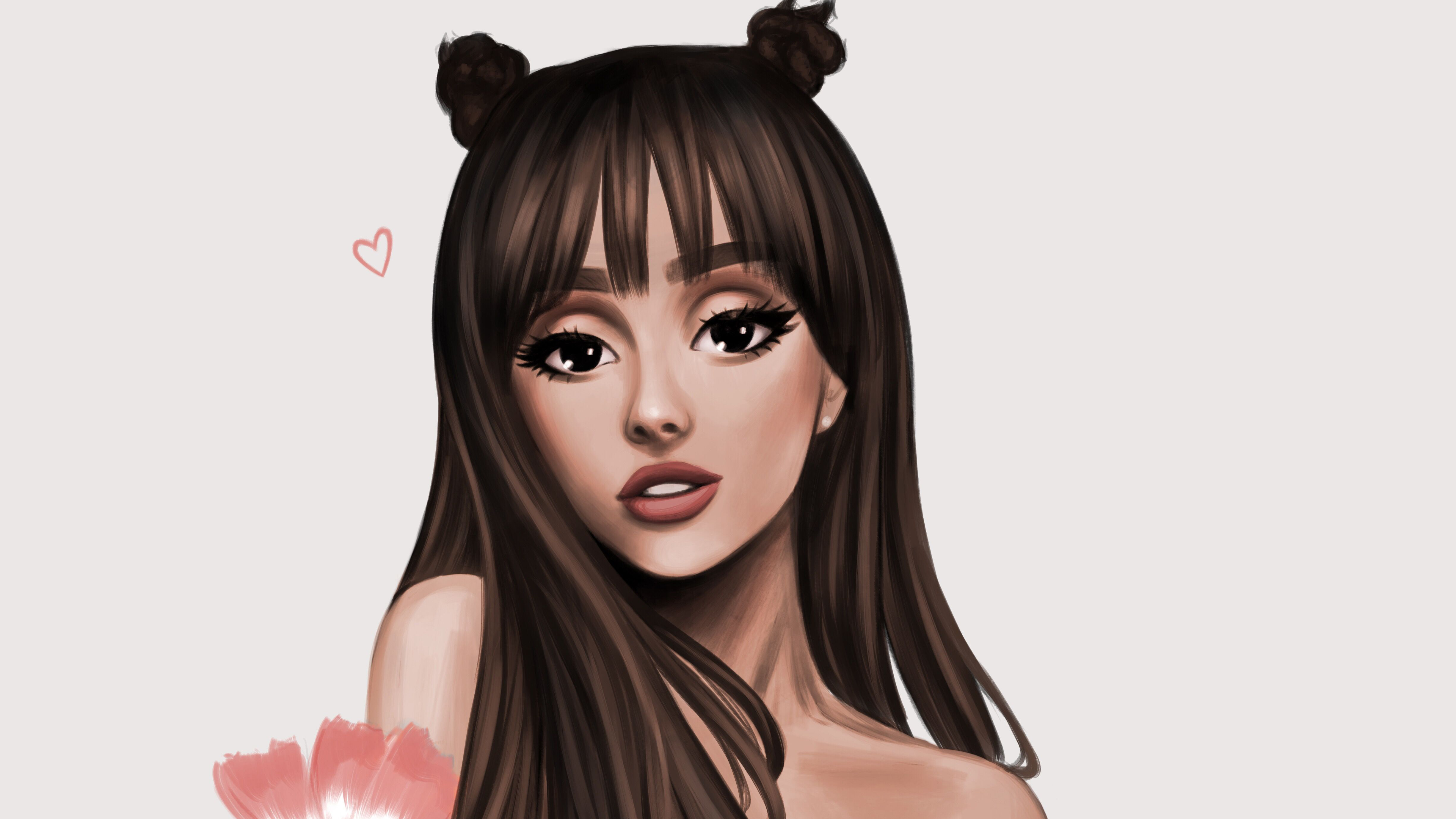 Ariana Grande digital art HD Wallpaper