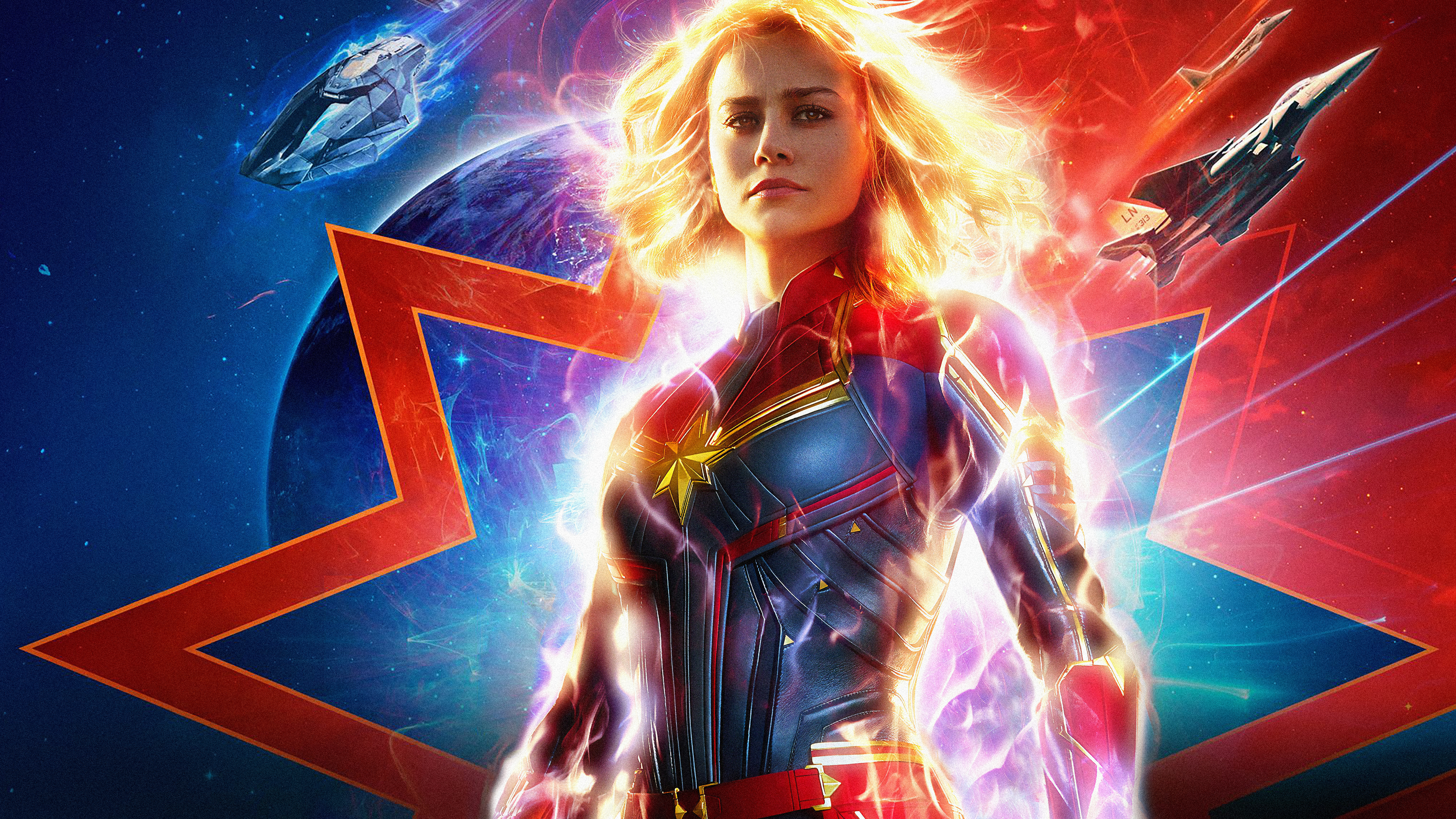 Captain Marvel from Captain Marvel movie HD Wallpaper