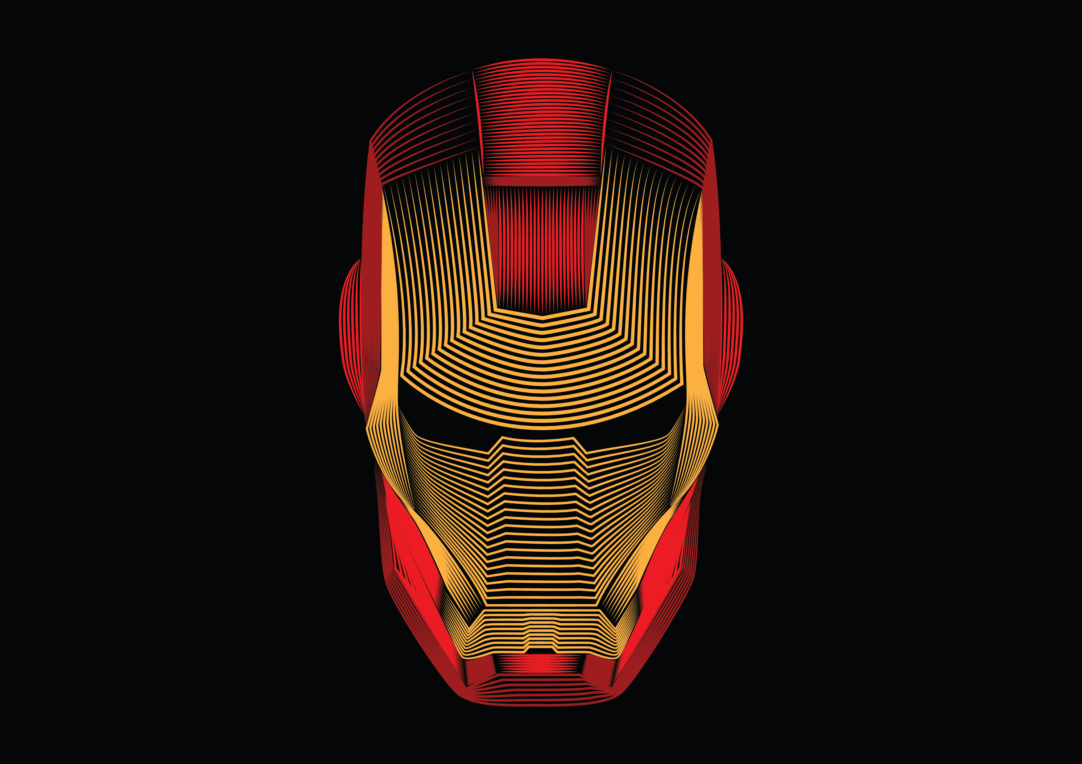 Iron Man mask from Marvel Comics HD Wallpaper