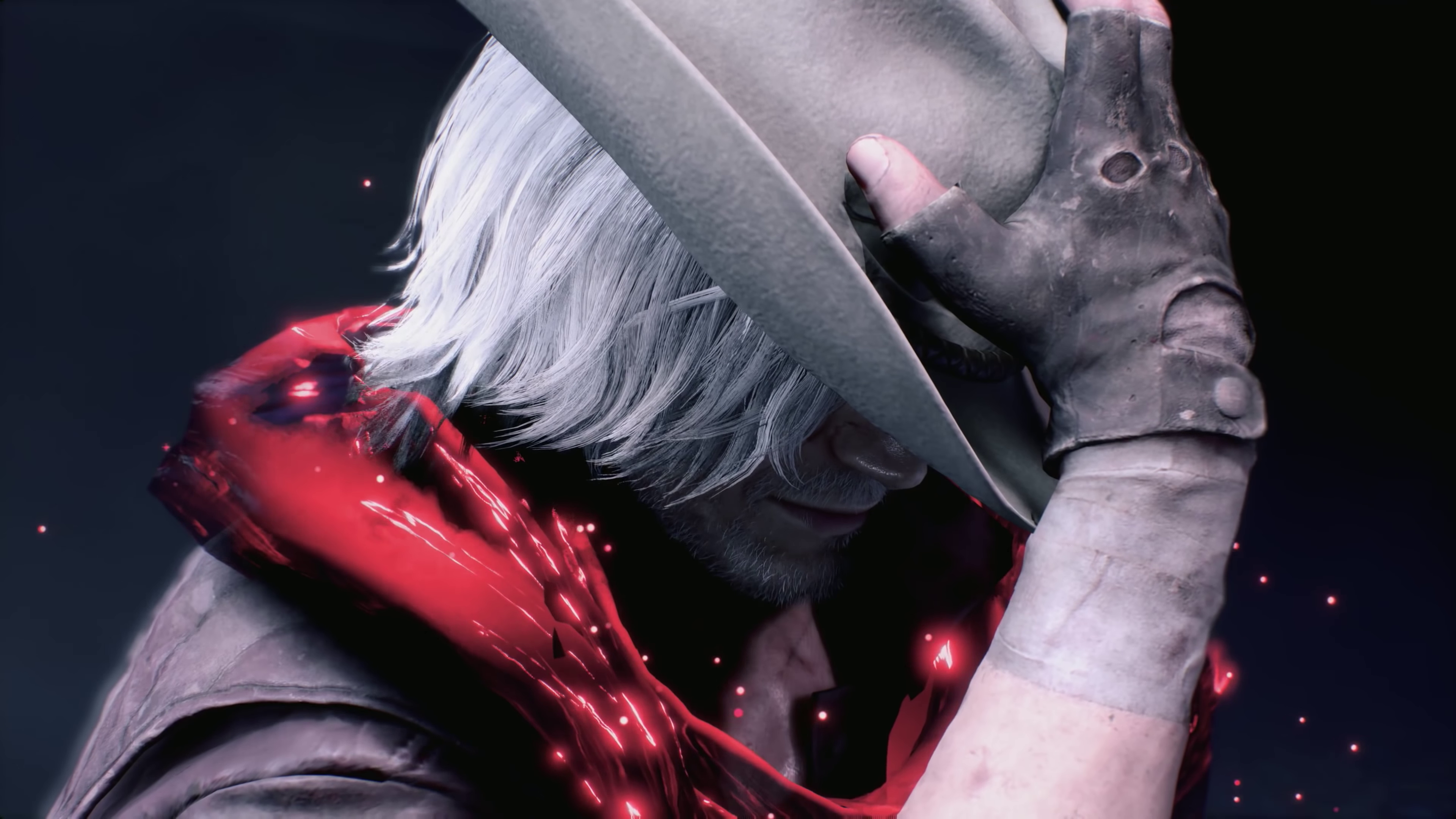 Dante in Red Scarf and Cowboy Hat Devil May Cry 5 HD Wallpaper