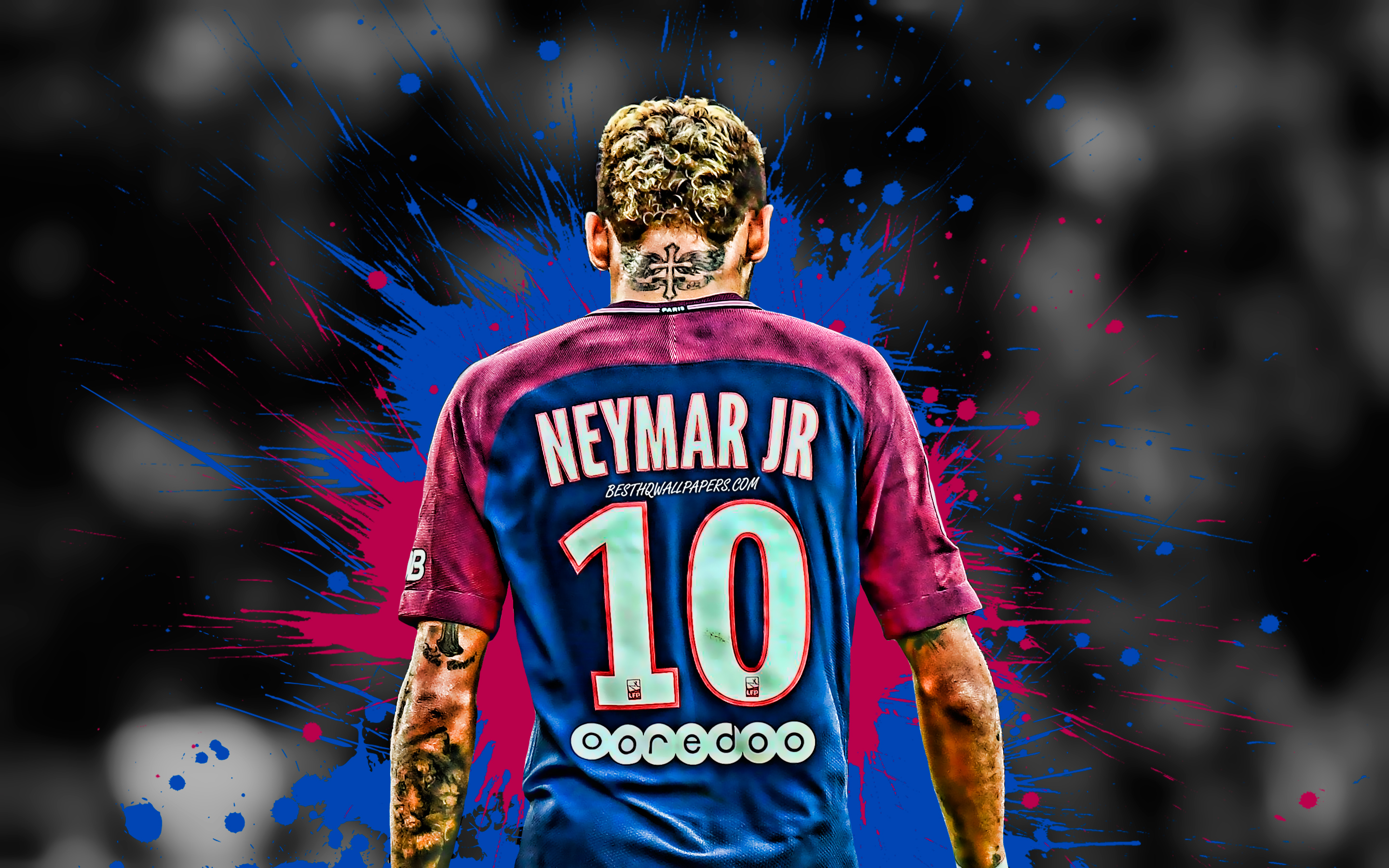Neymar Jr in Paris Saint-Germain Jersey HD Wallpaper