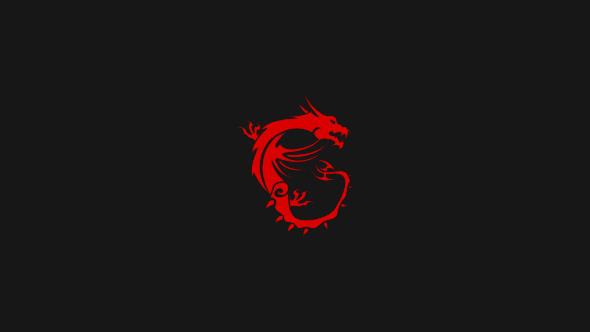 Red Dragon MSI Logo HD Wallpaper