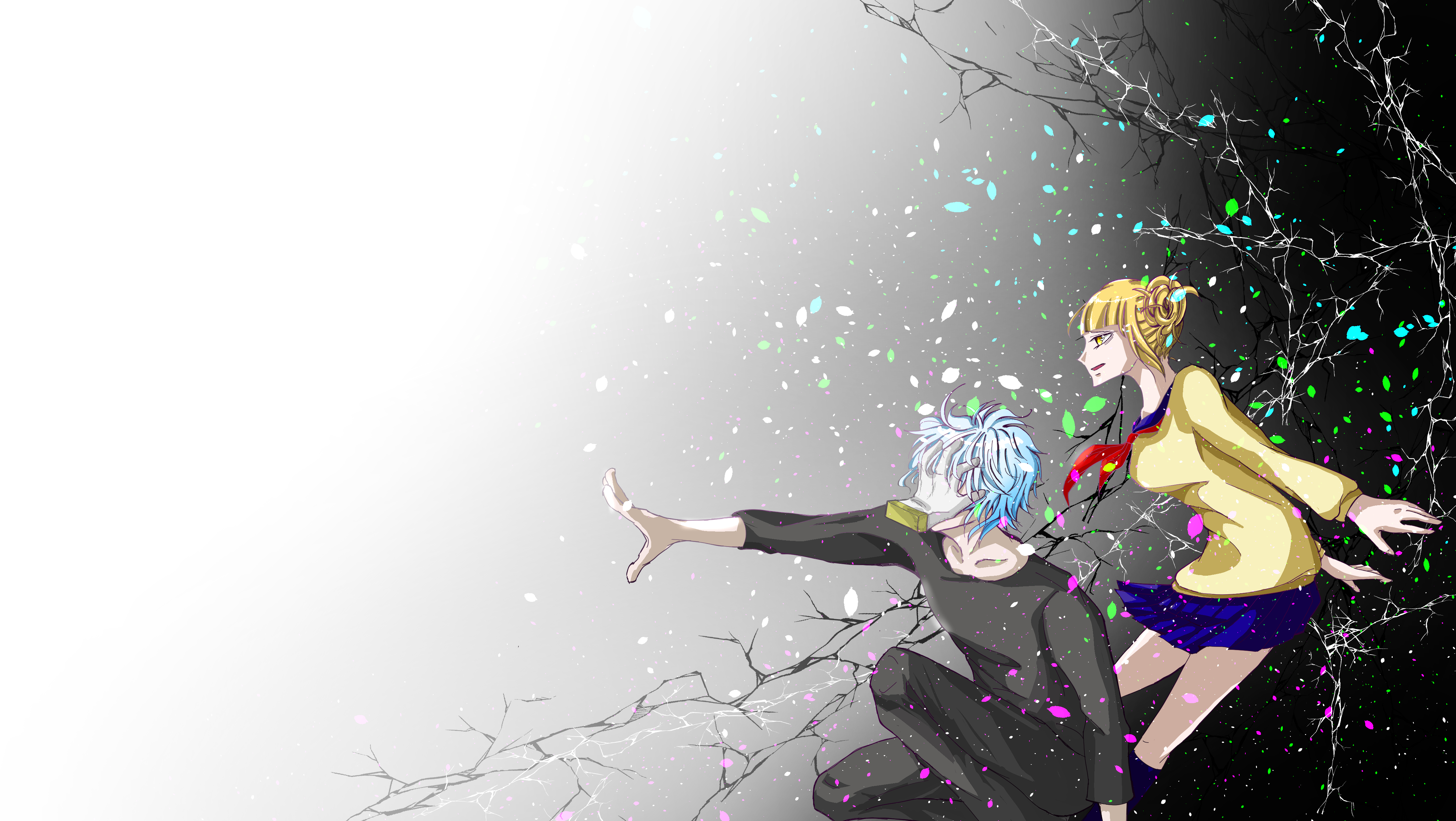 Himiko Toga and Tomura Shigaraki from My Hero Academia HD Wallpaper
