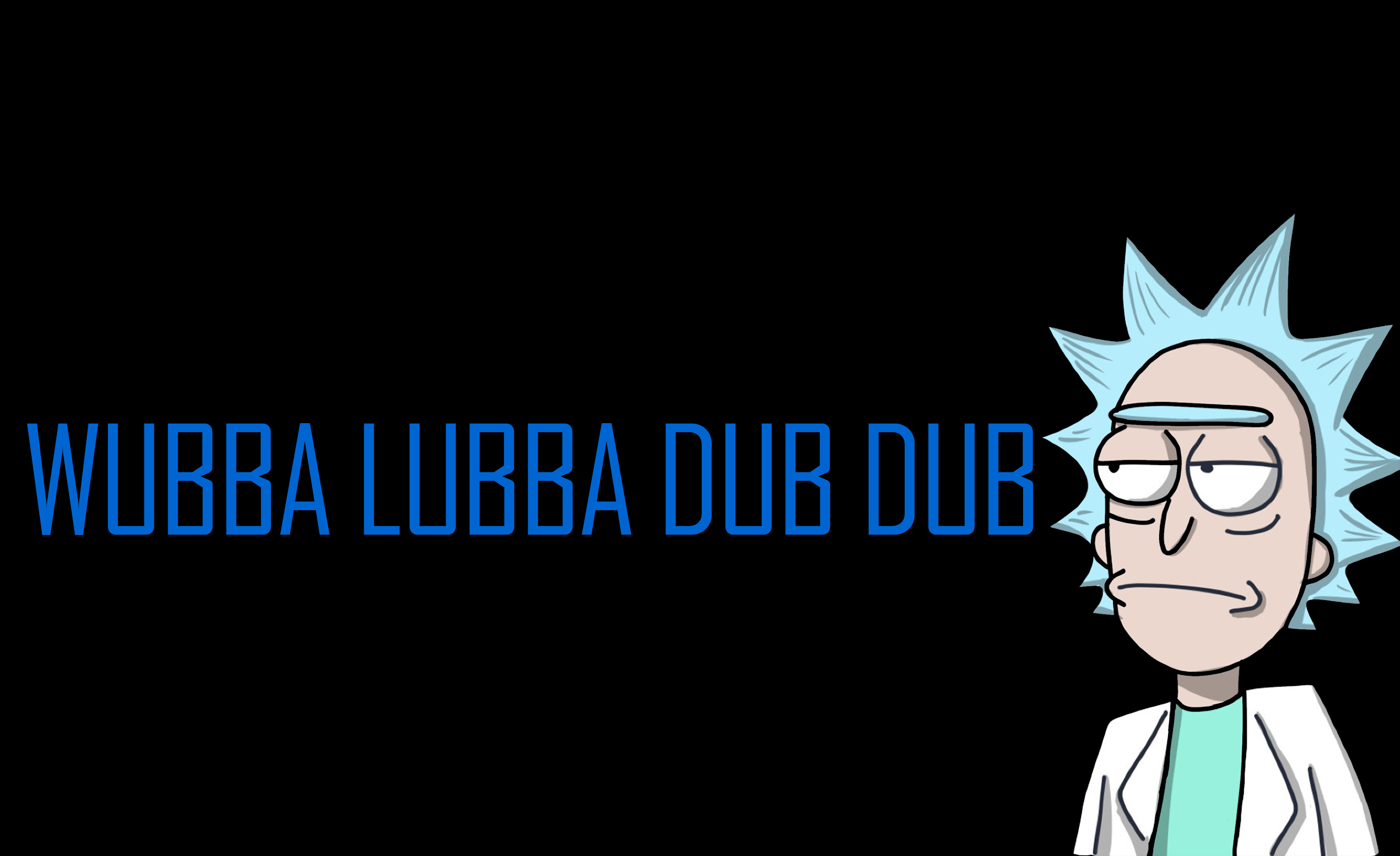 Rick Sanchez with Wubba Lubba Dub Dub HD Wallpaper