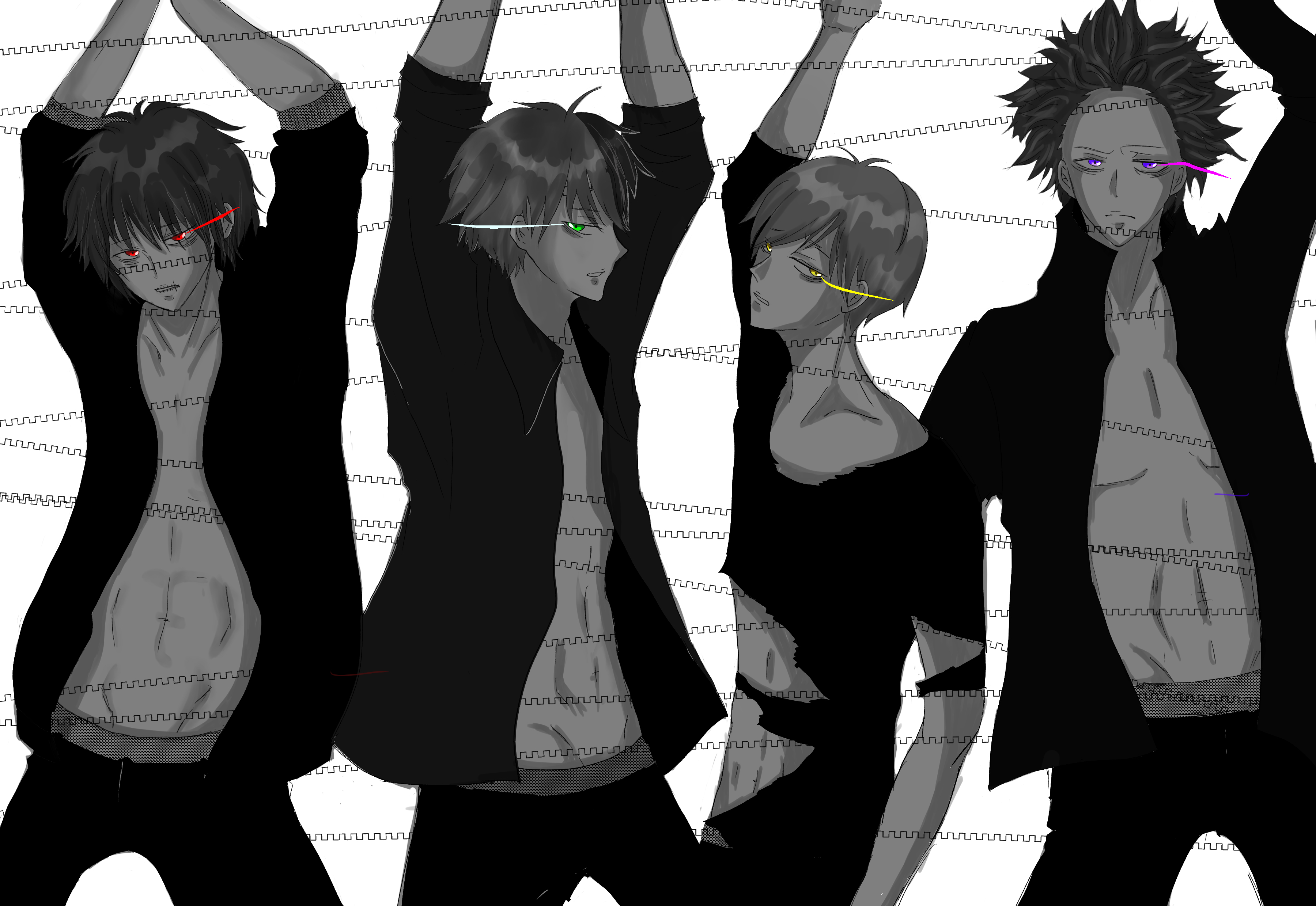 Tomura Shigaraki Neito Monoma Hitoshi Shinso Shoto Todoroki HD Wallpaper