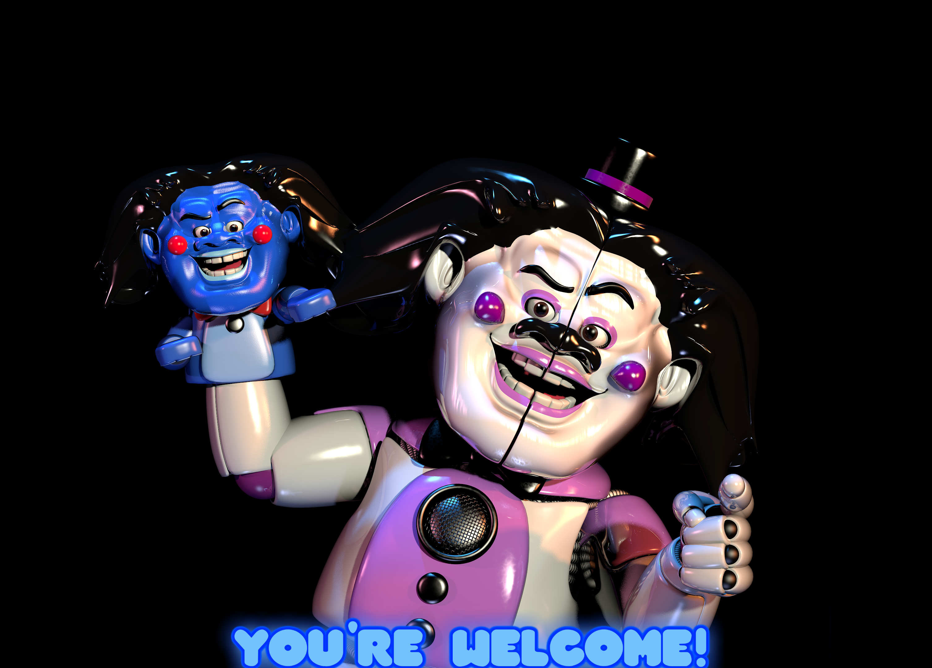 Five Nights at Freddy's Sister Location Playful Toy HD Wallpaper