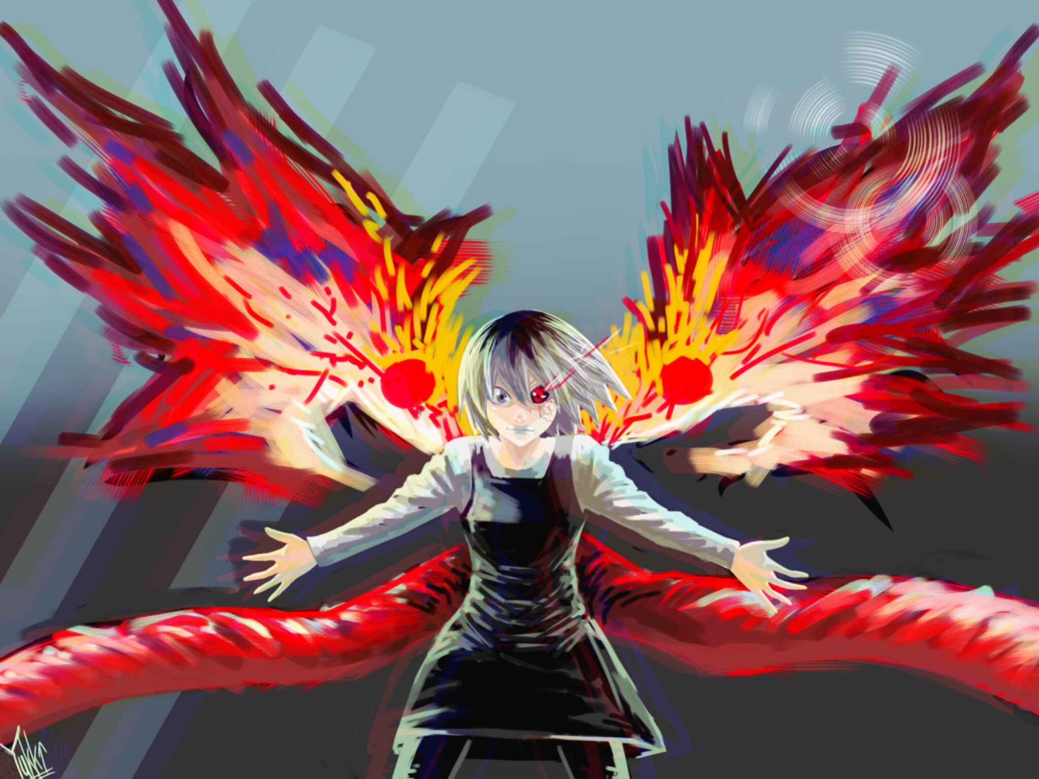 Touka Kirishima with Kagune HD Wallpaper