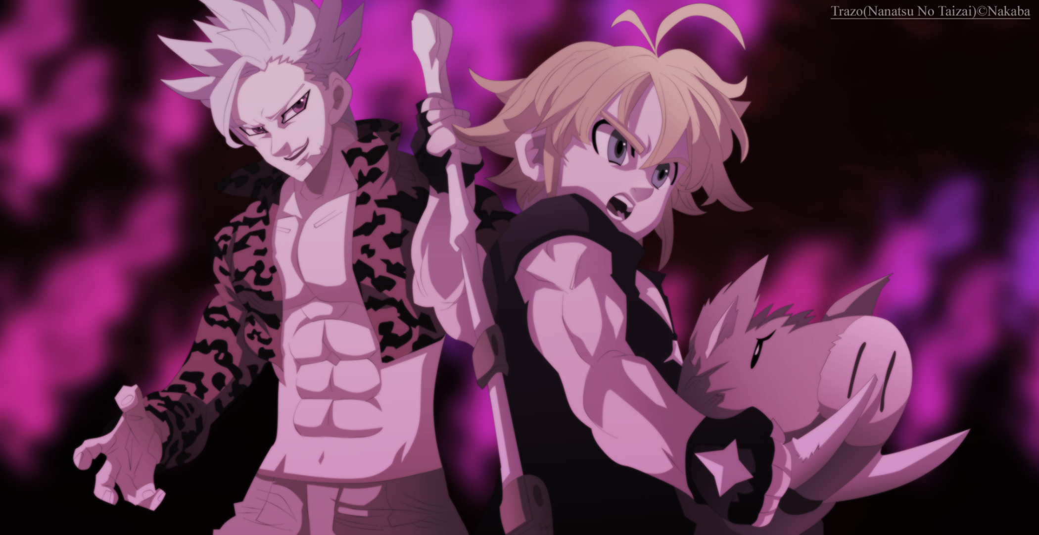 Meliodas and Ban from The Seven Deadly Sins in Battle Pose HD Wallpaper