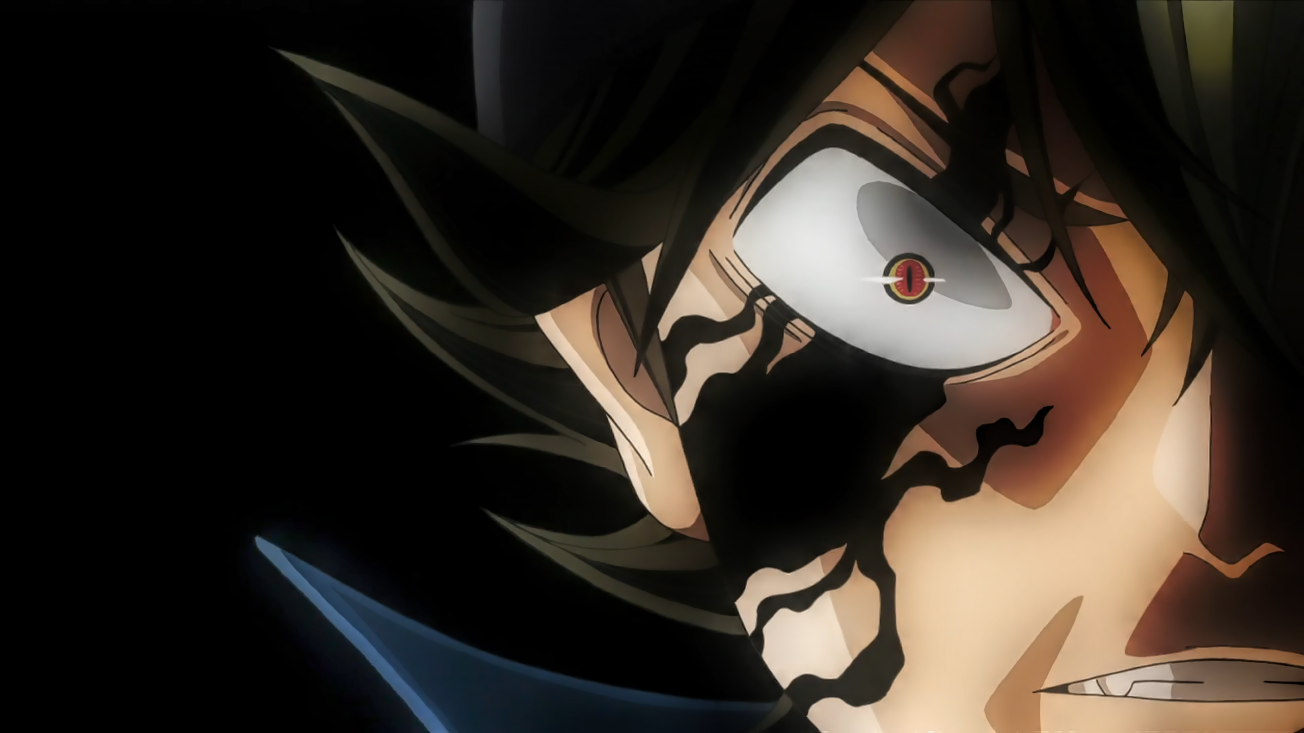 Asta from Black Clover with demon powers HD Wallpaper