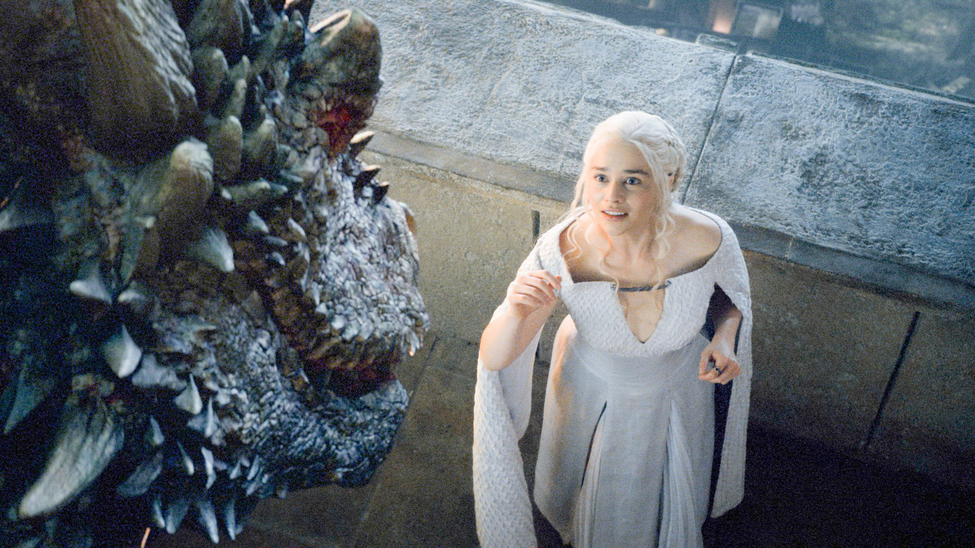 Daenerys Targaryen and Drogon from Game of Thrones HD Wallpaper