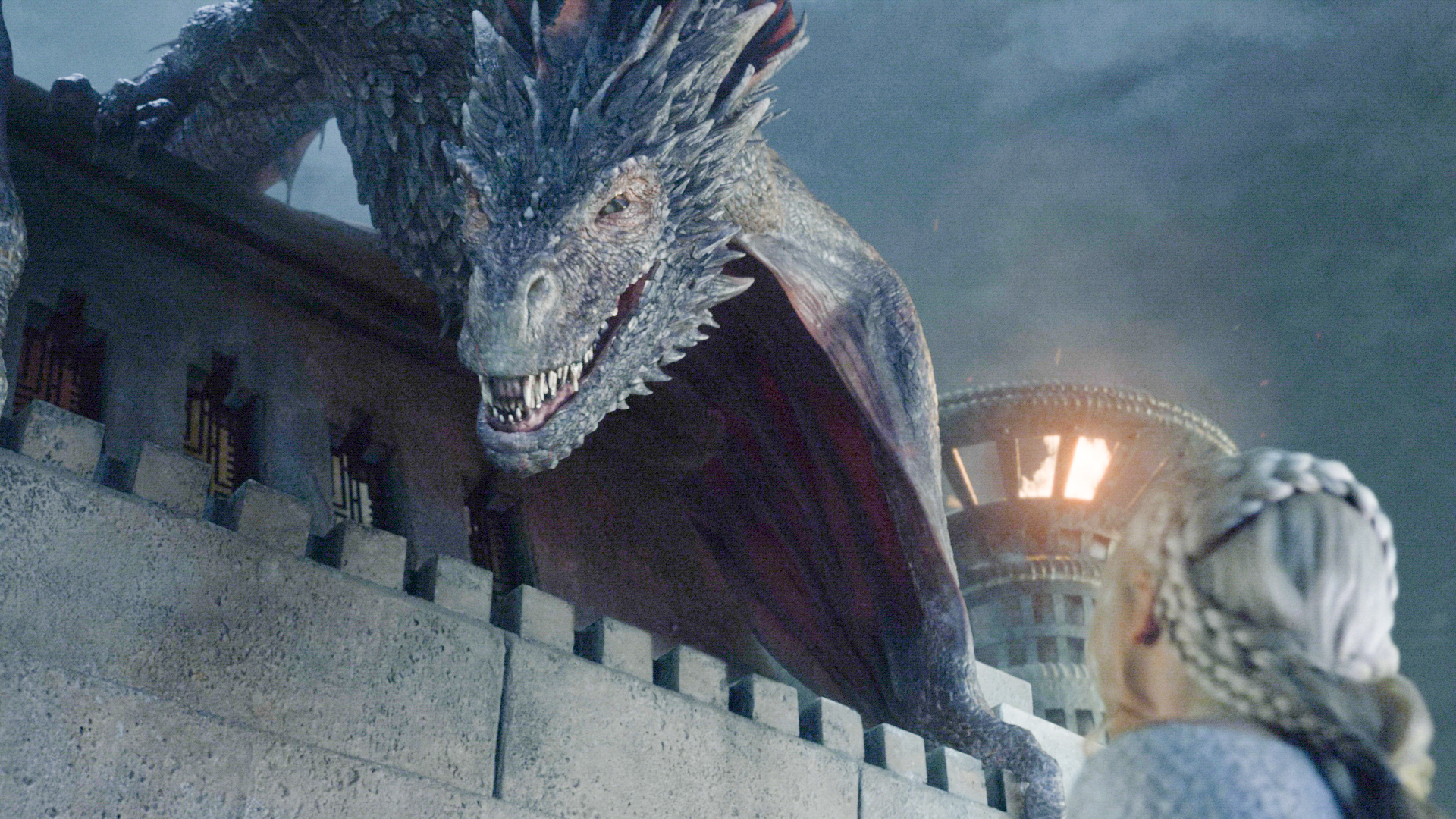 Drogon and Daenerys Targaryen from Game of Thrones HD Wallpaper