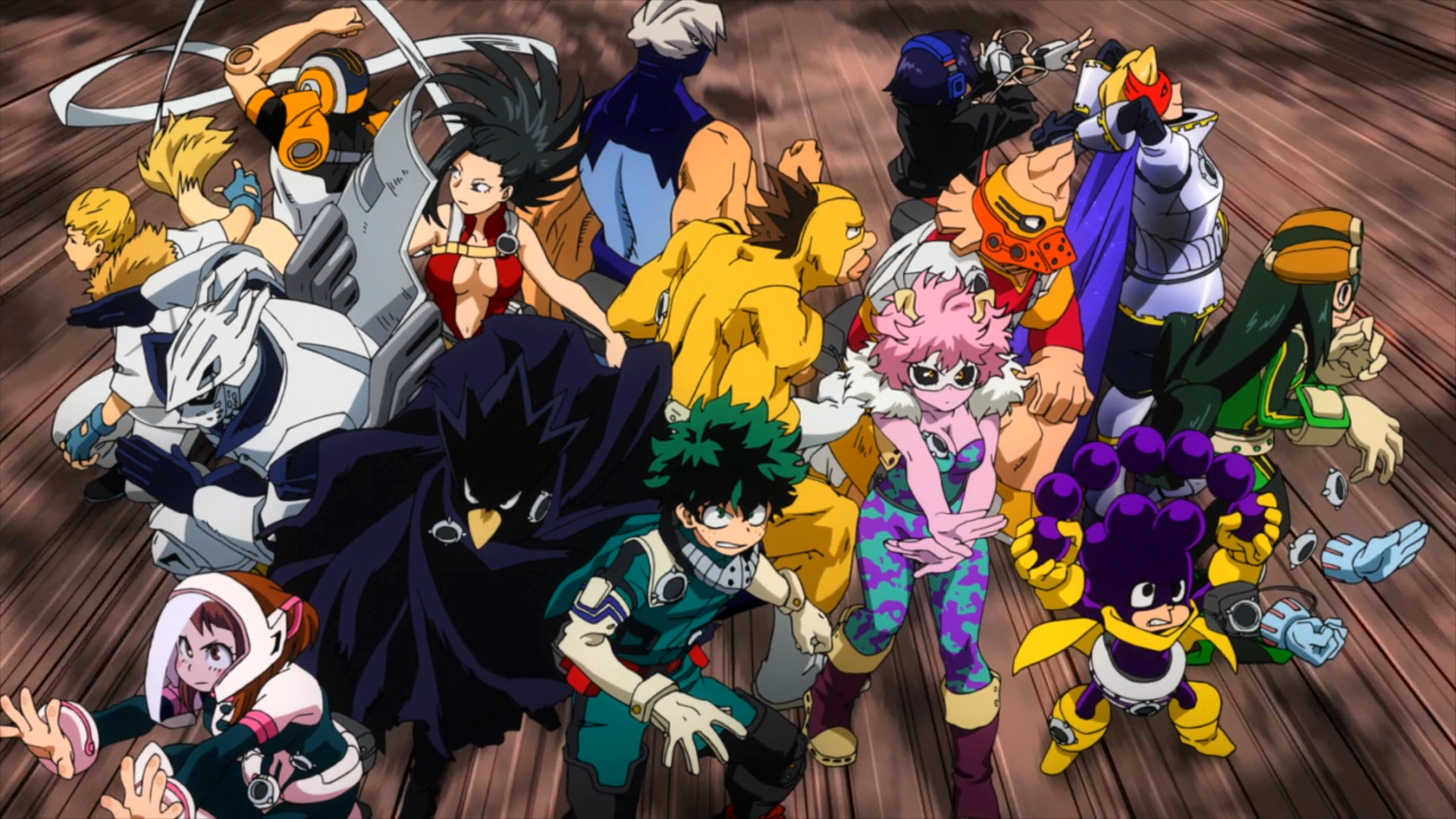 My Hero Academia characters group shot HD Wallpaper