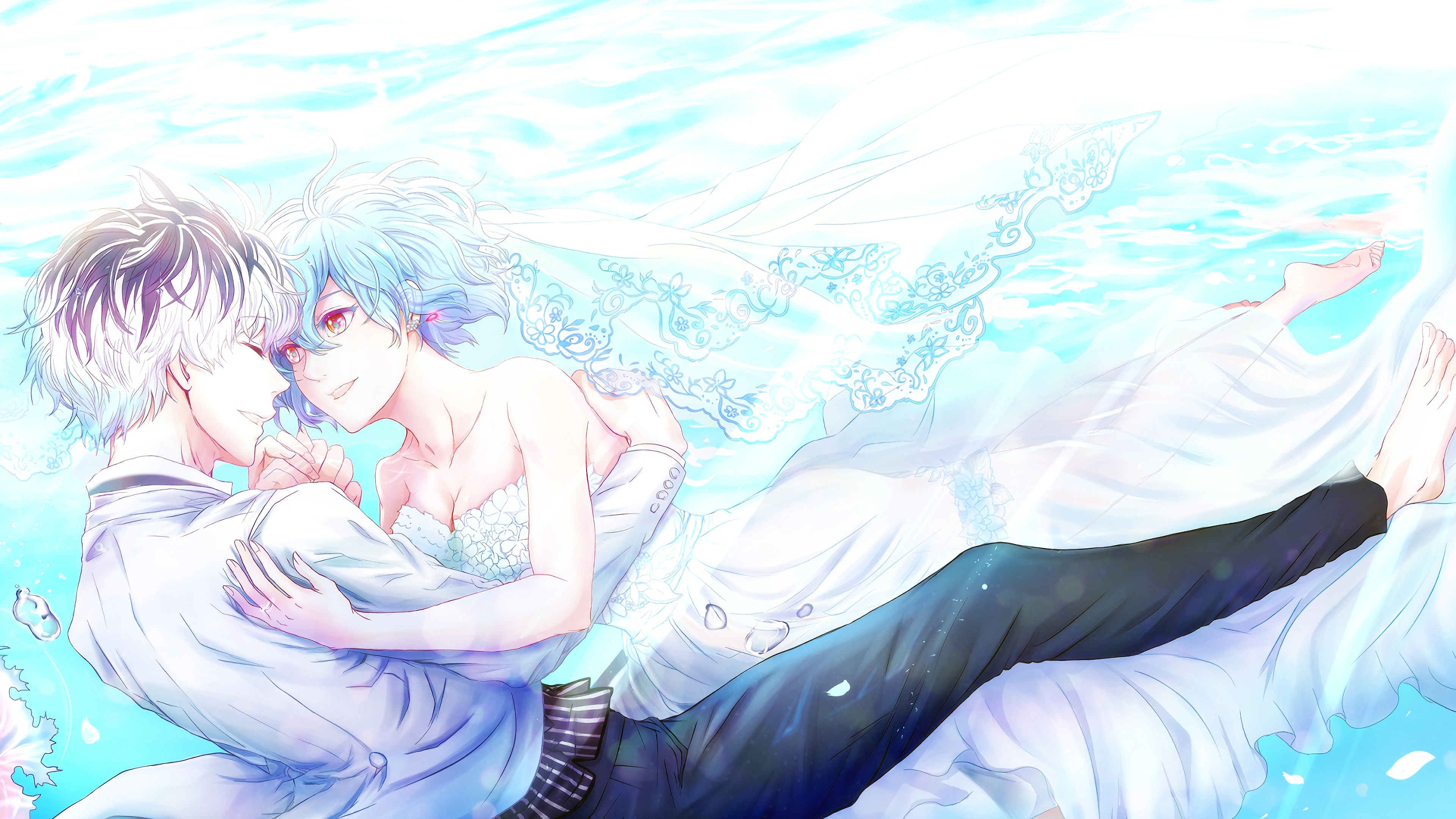 Ken Kaneki and Touka Kirishima from Tokyo Ghoul HD Wallpaper