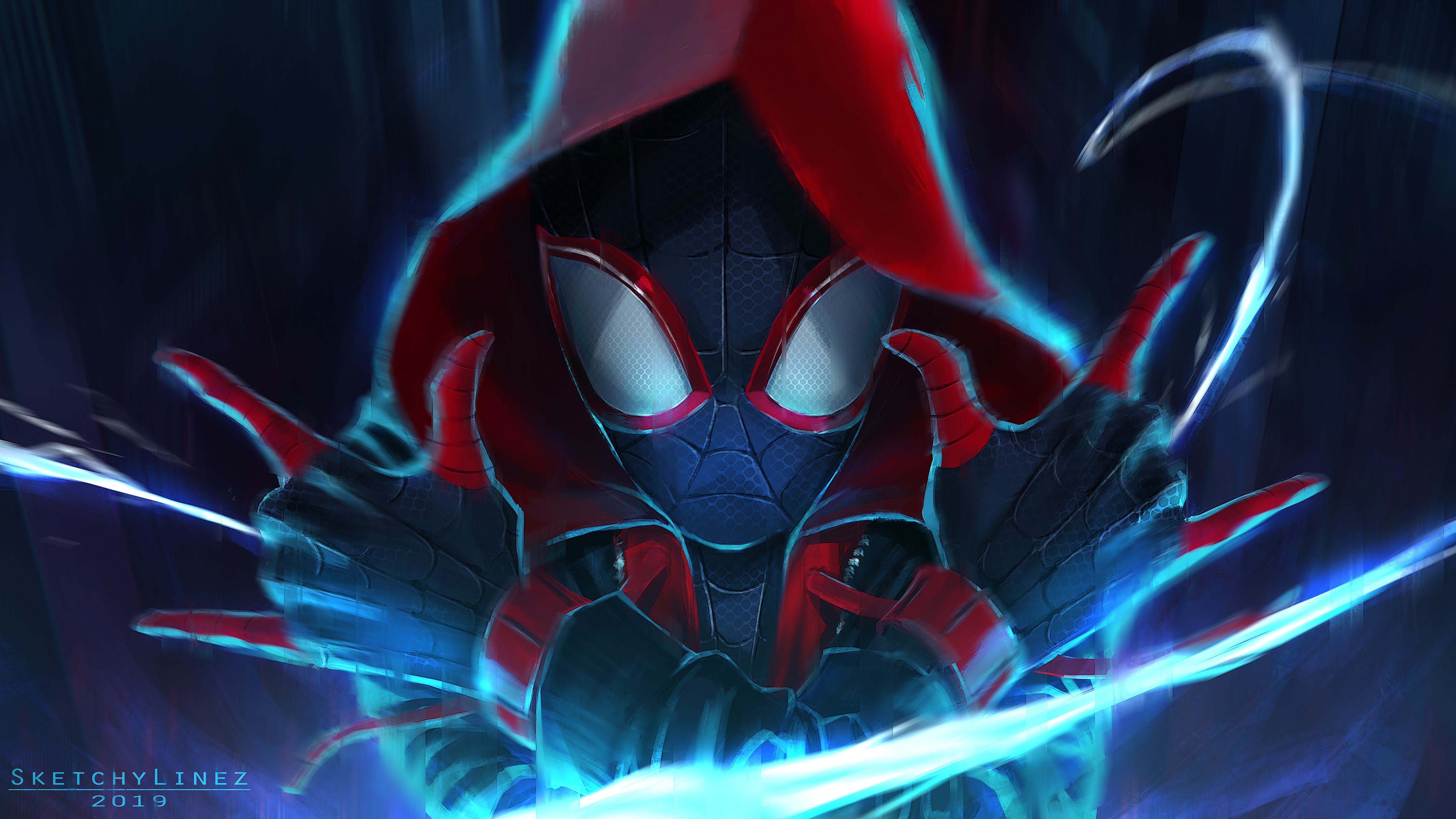 Spider-Man Into the Spider-Verse 4K Miles Morales HD Wallpaper