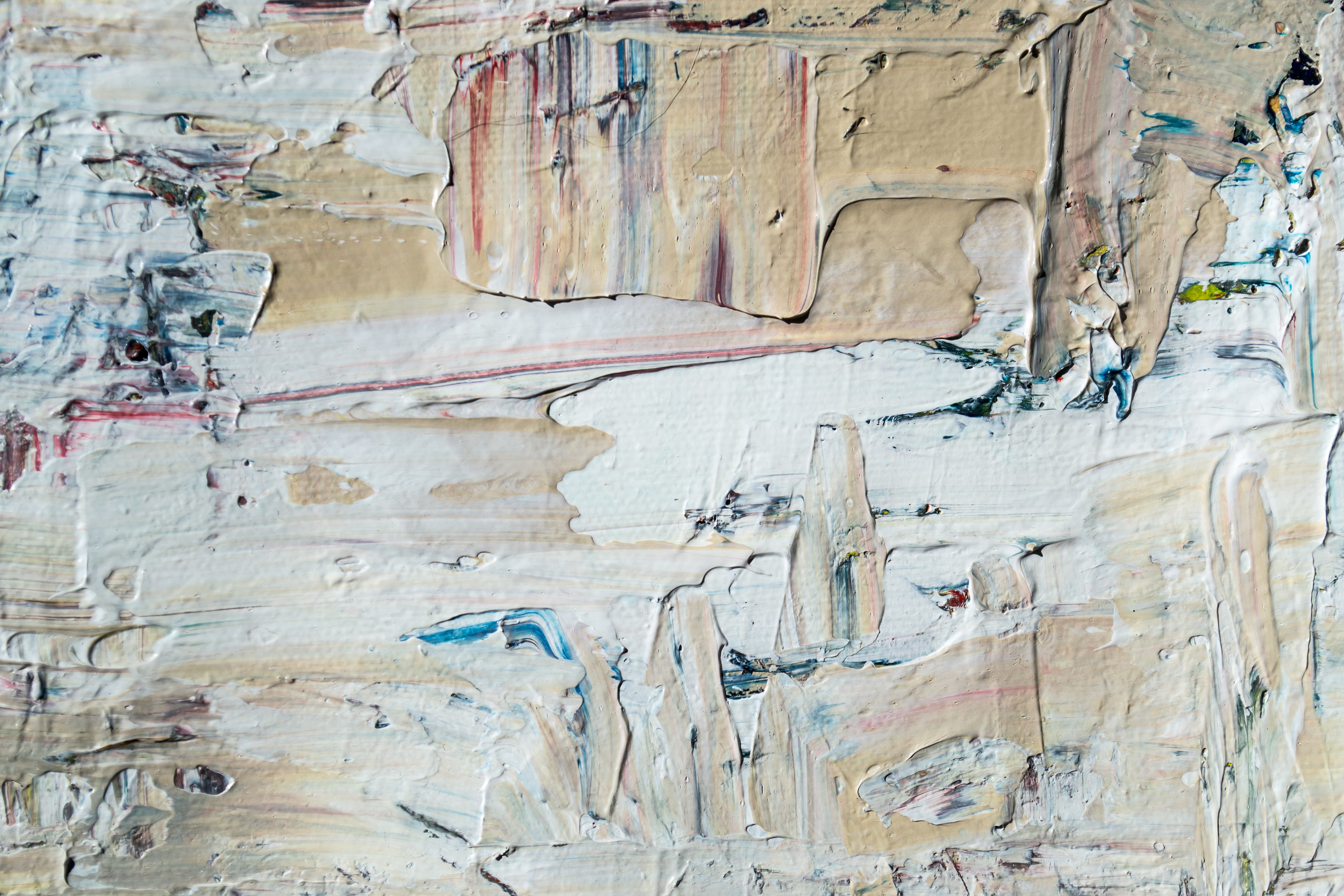 Abstract painting with thick paint texture HD Wallpaper