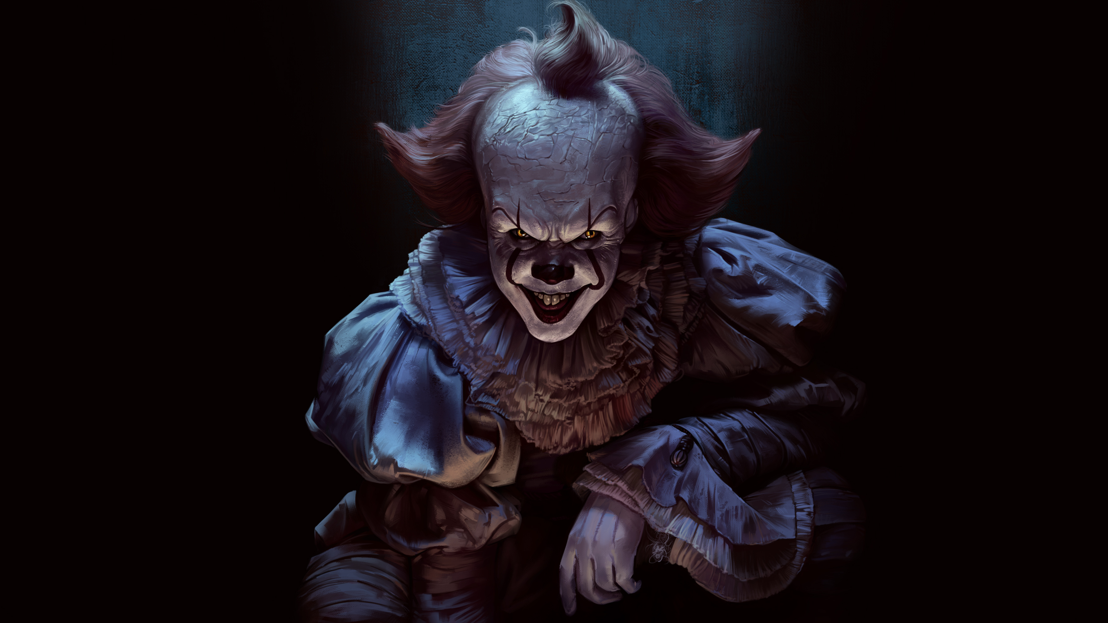 Pennywise the Dancing Clown from IT 4K Artwork HD Wallpaper