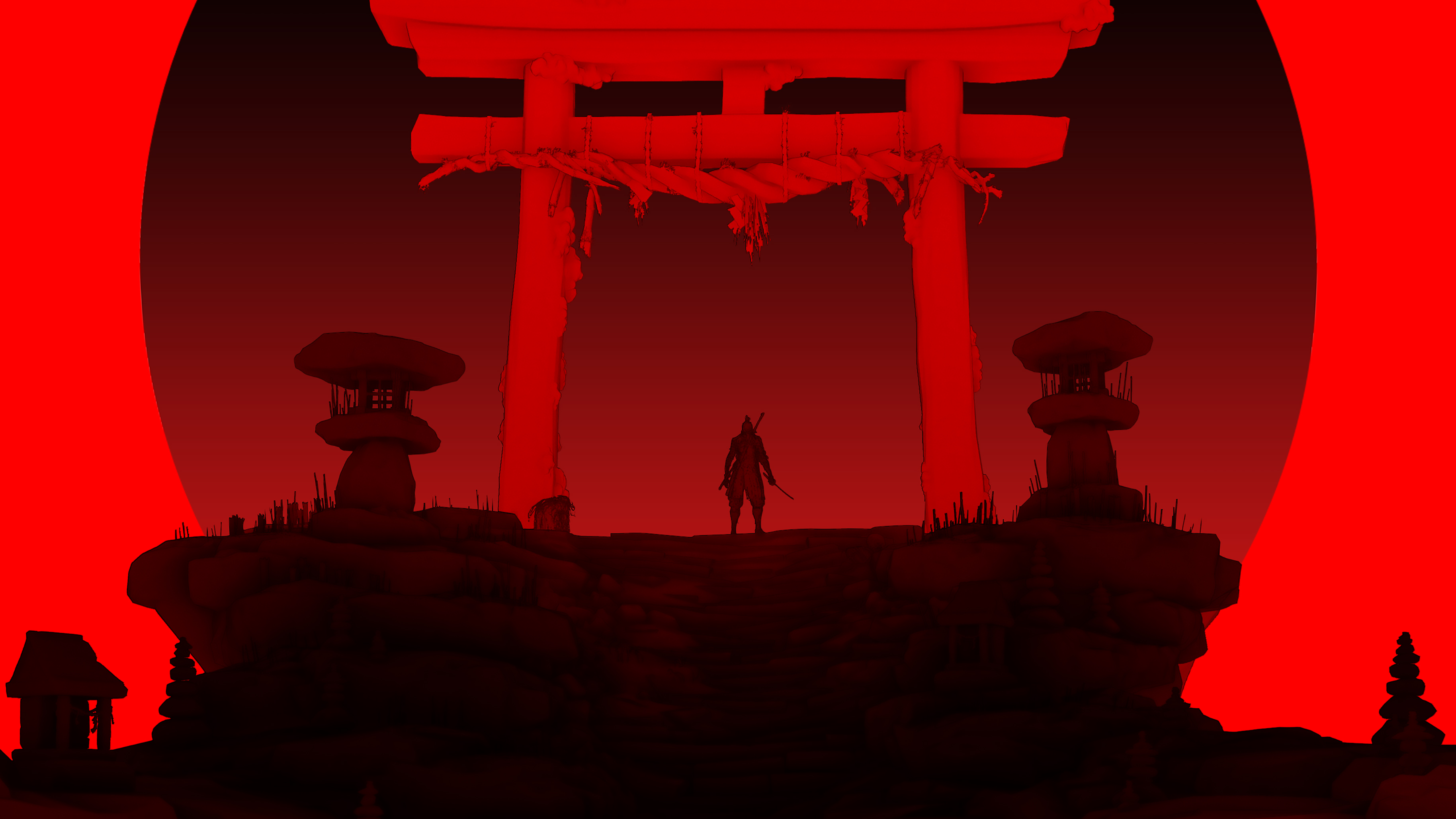 Sekiro: Shadows Die Twice silhouette artwork HD Wallpaper