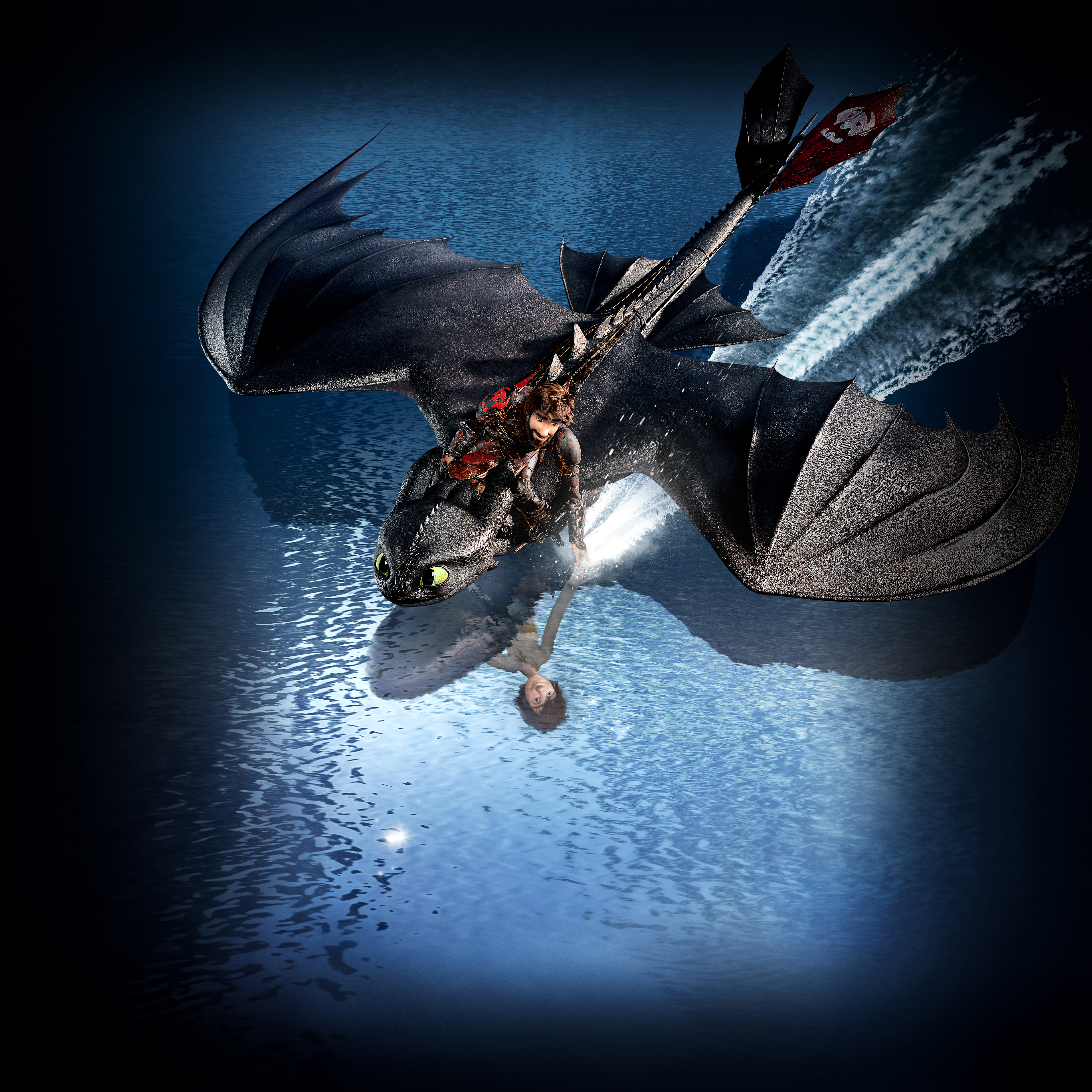 Hiccup and Toothless from How to Train Your Dragon 3 HD Wallpaper