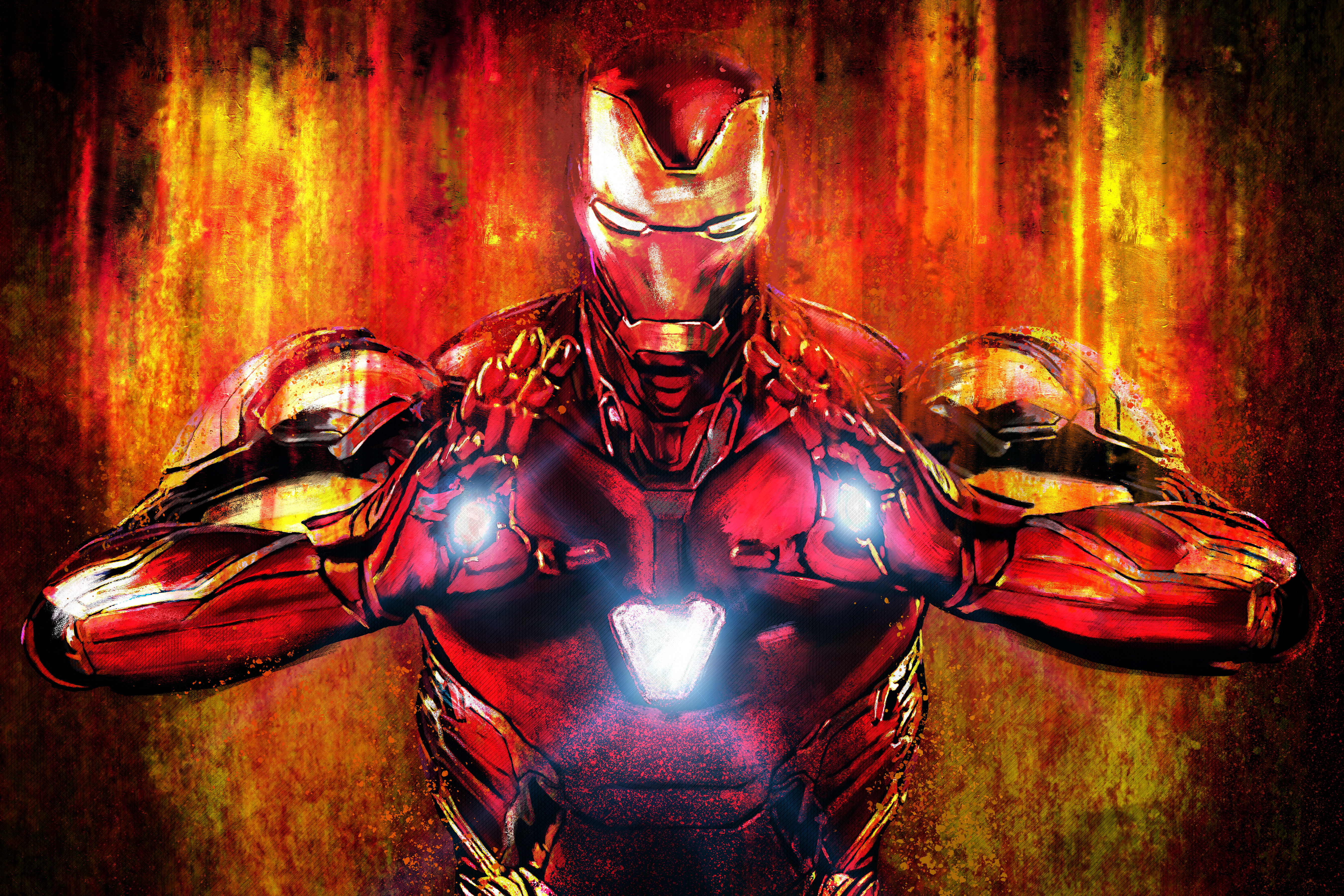 Iron Man from Avengers Endgame artwork HD Wallpaper