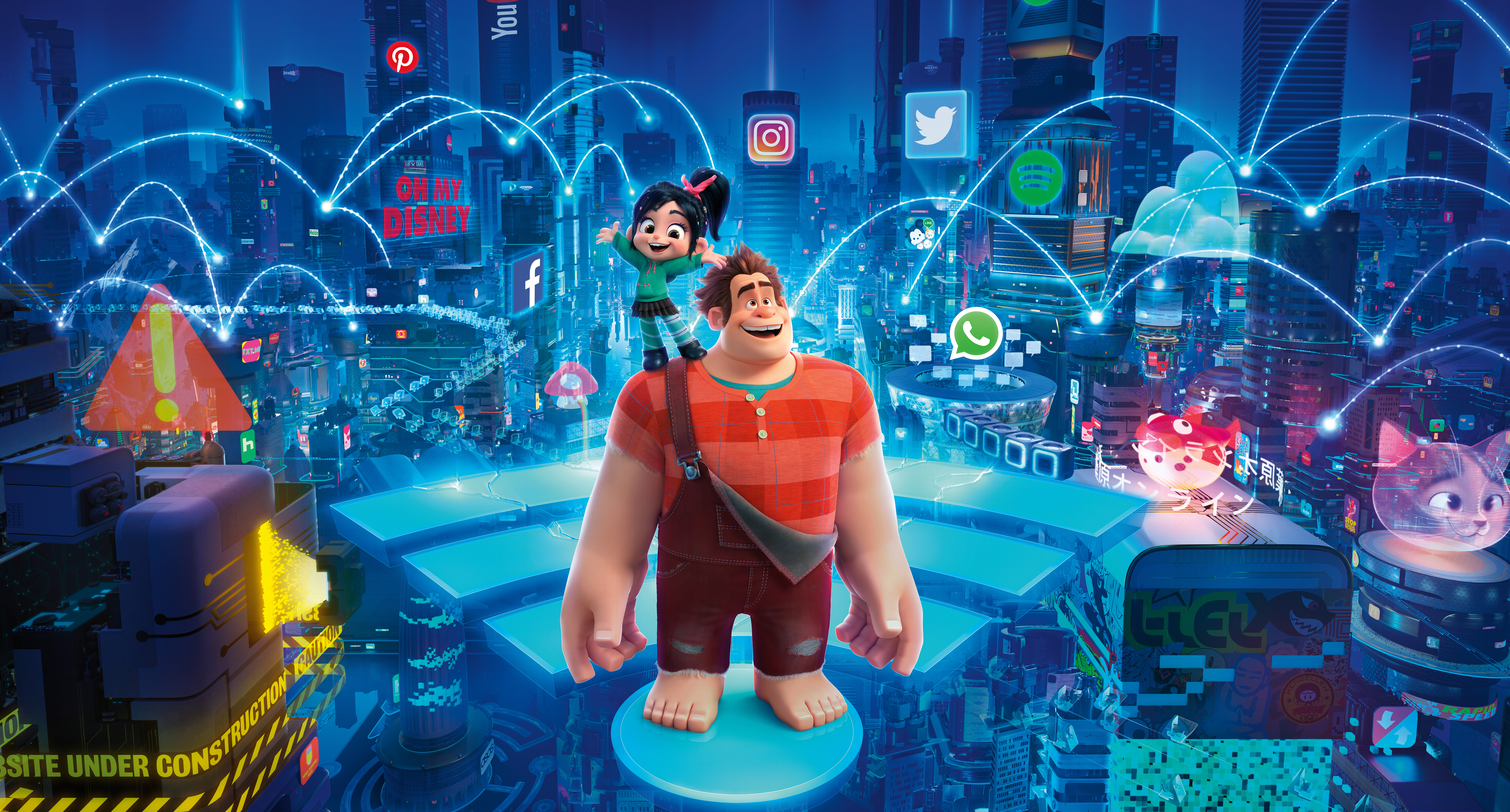 Ralph and Vanellope from Wreck-It Ralph 2 HD Wallpaper