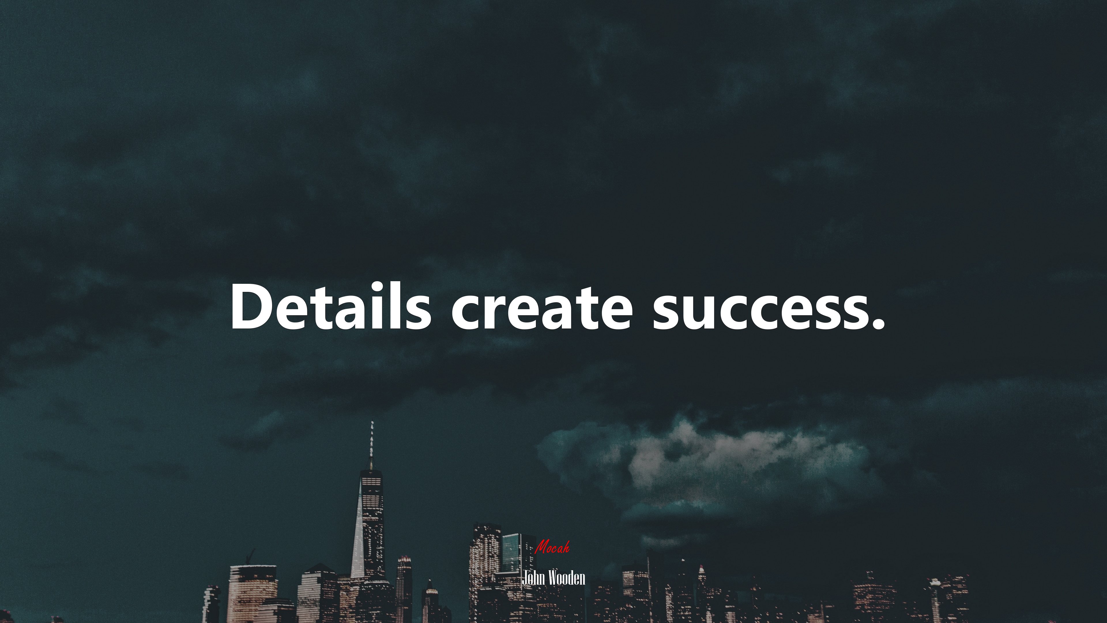 Details create success. | John Wooden quote HD Wallpaper