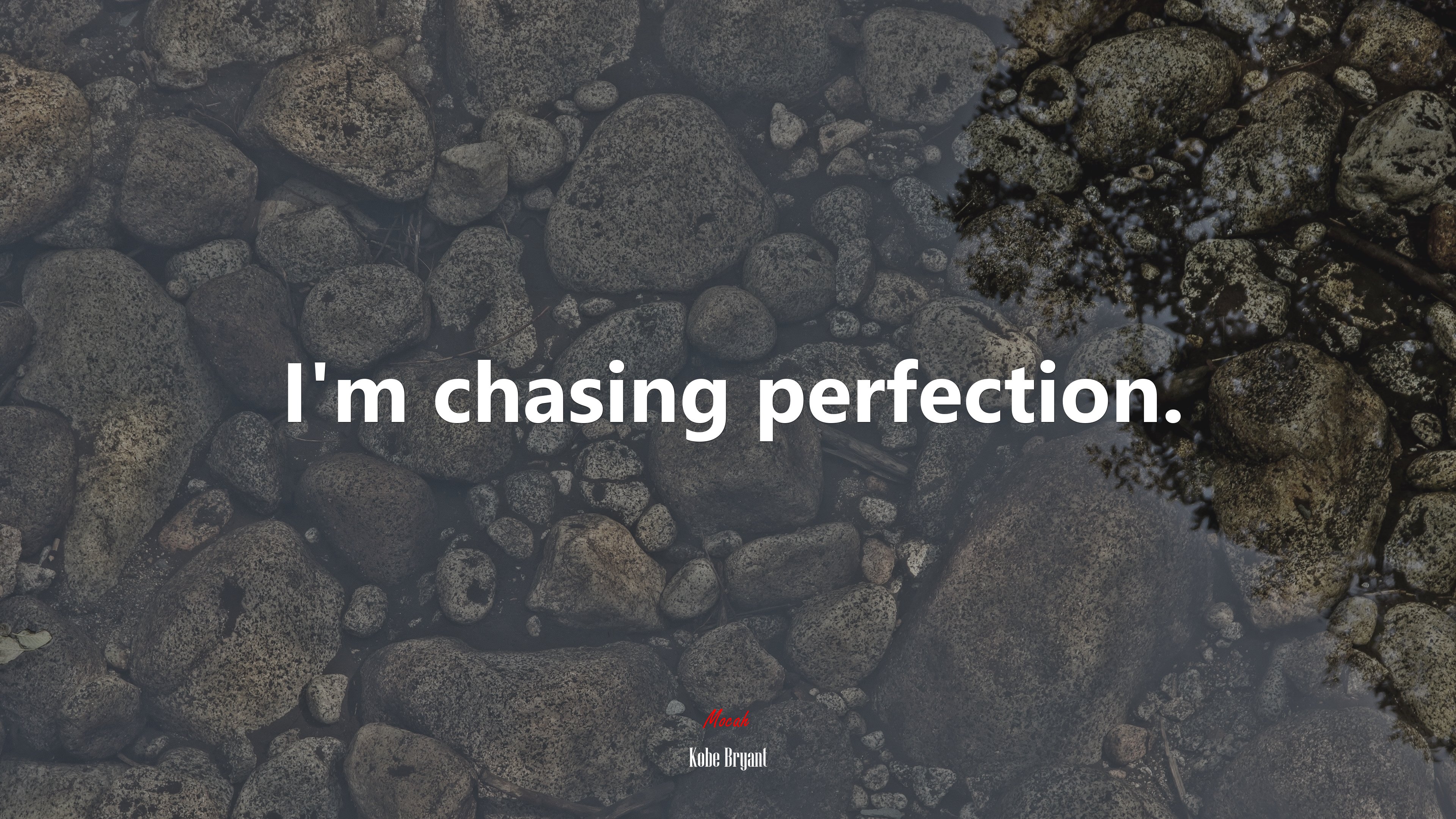 I’m chasing perfection. | Kobe Bryant quote HD Wallpaper