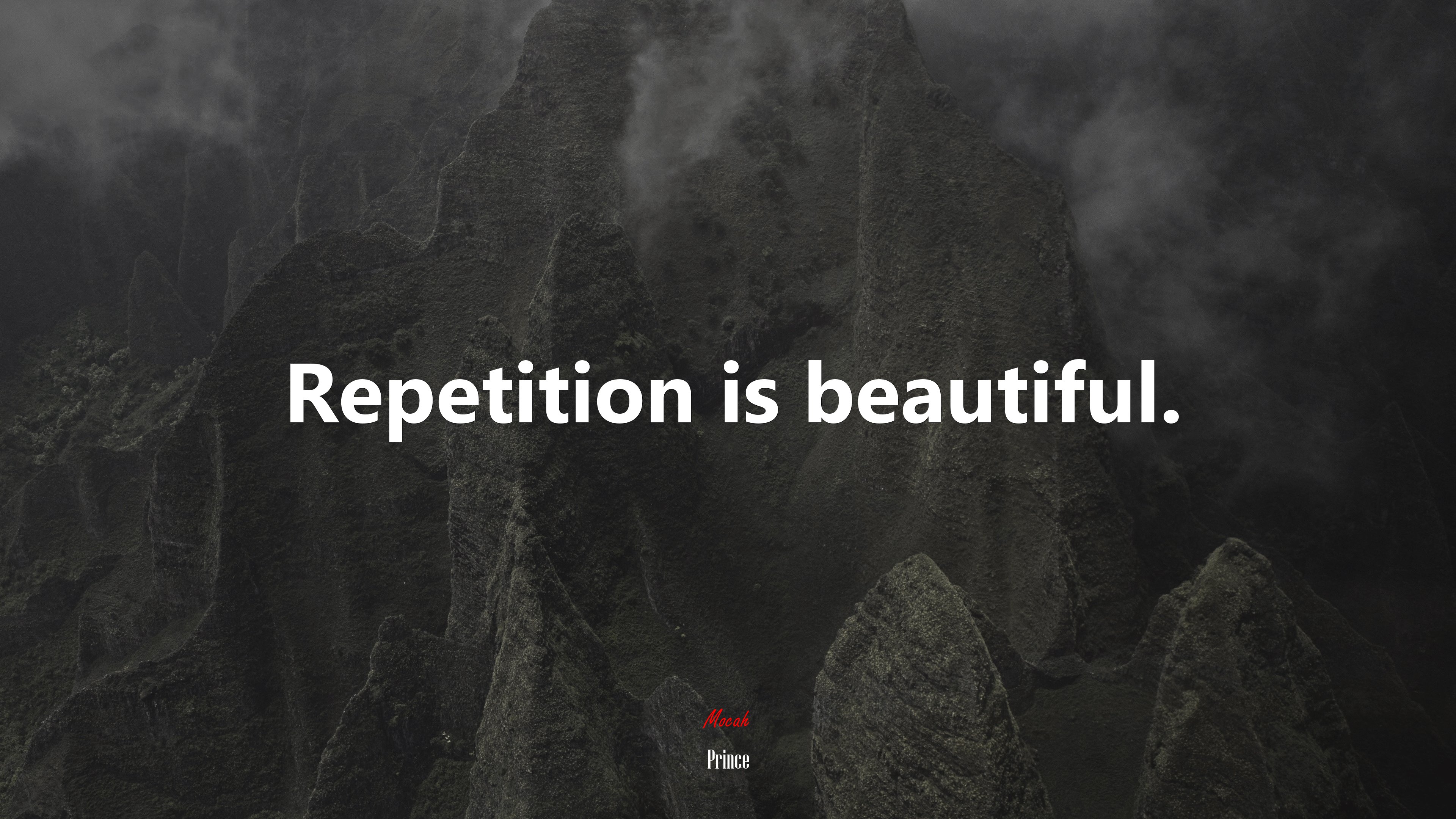 Repetition is beautiful. | Prince quote HD Wallpaper