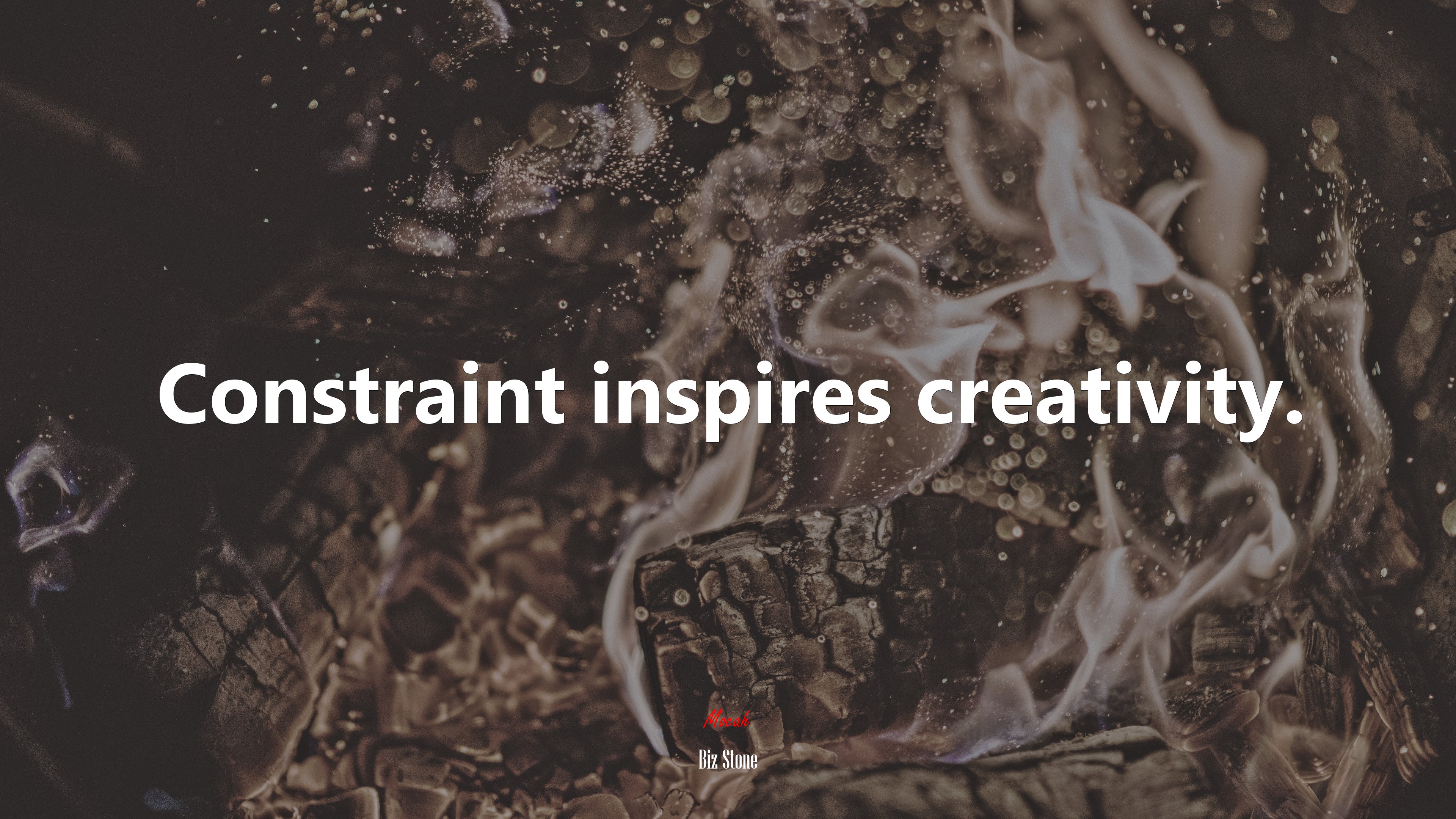 Constraint inspires creativity. | Biz Stone quote HD Wallpaper