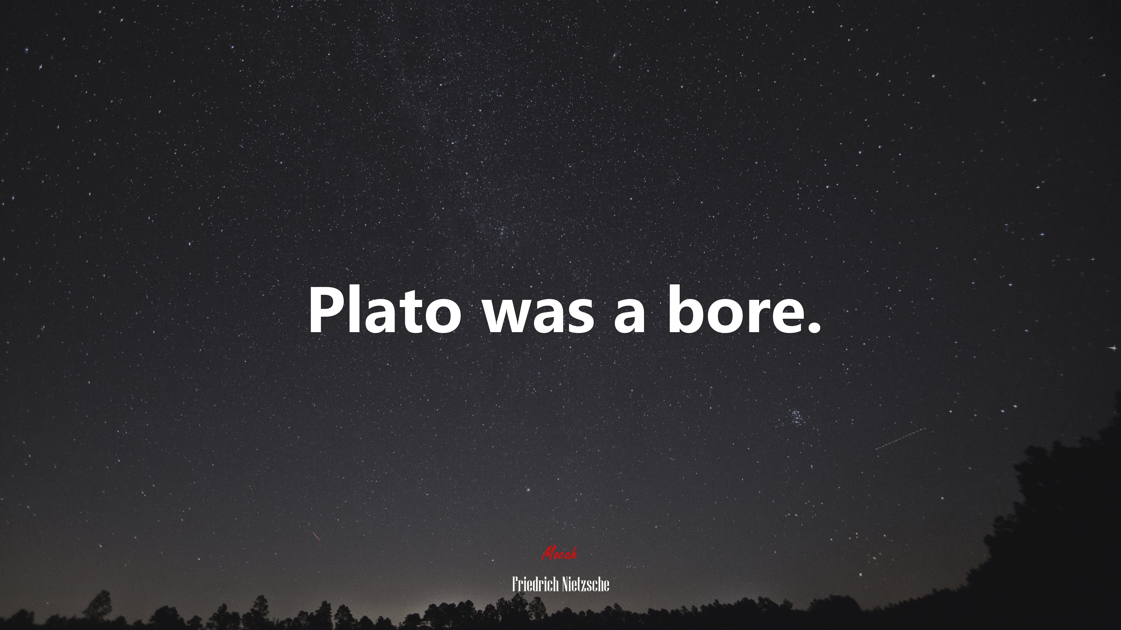 Plato was a bore. | Friedrich Nietzsche quote HD Wallpaper
