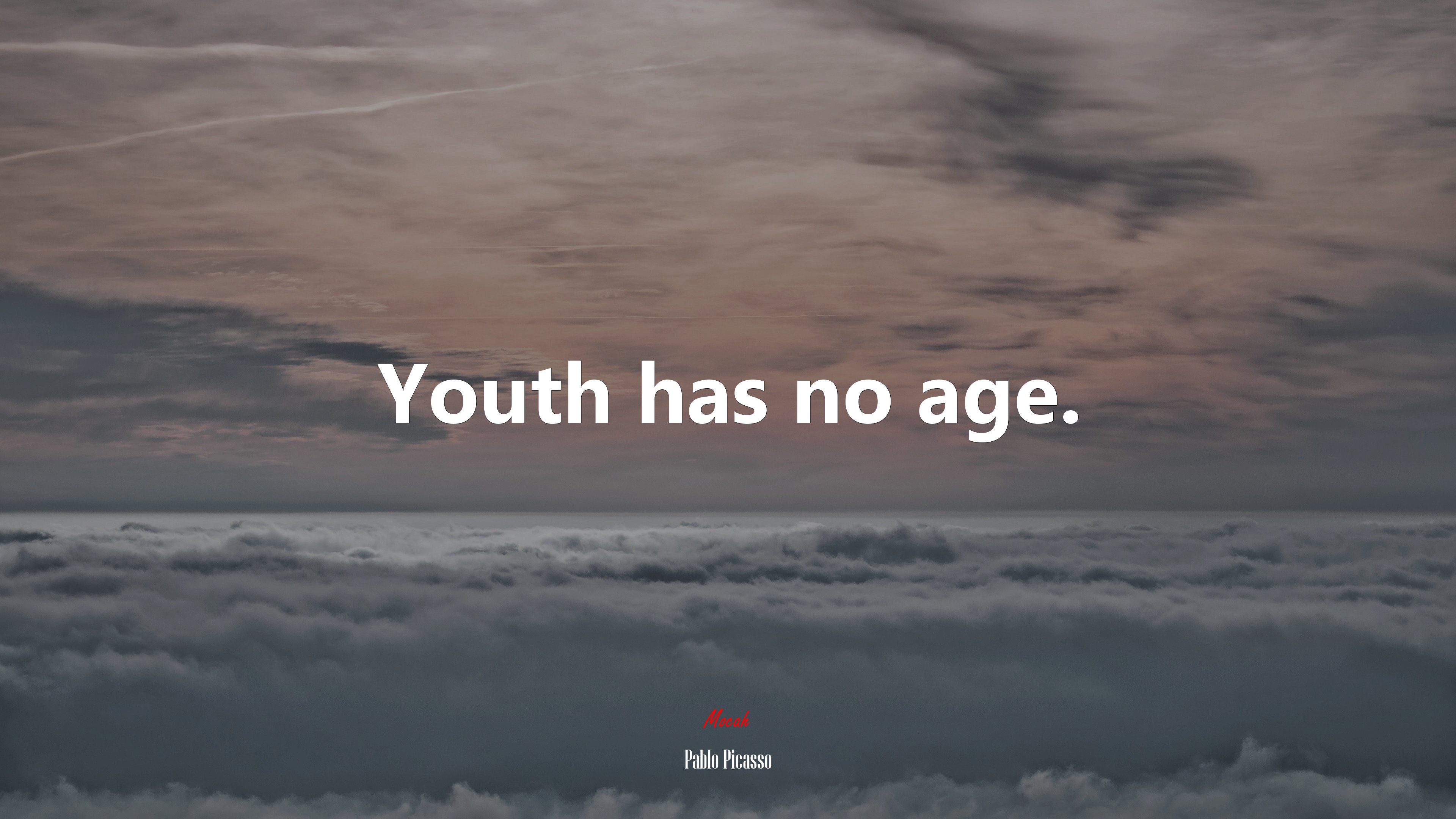 Youth has no age. | Pablo Picasso quote HD Wallpaper
