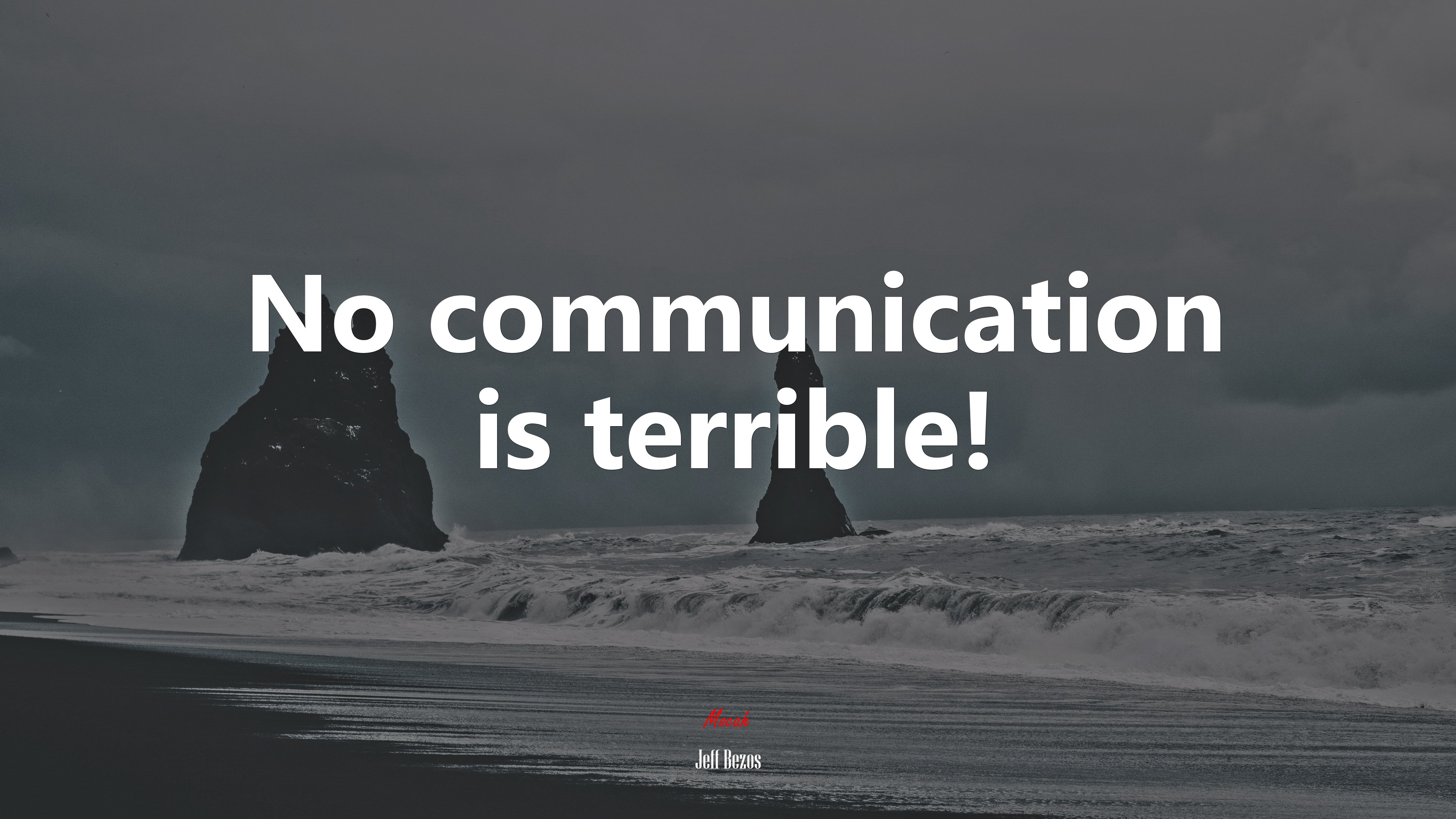 No communication is terrible! | Jeff Bezos quote HD Wallpaper