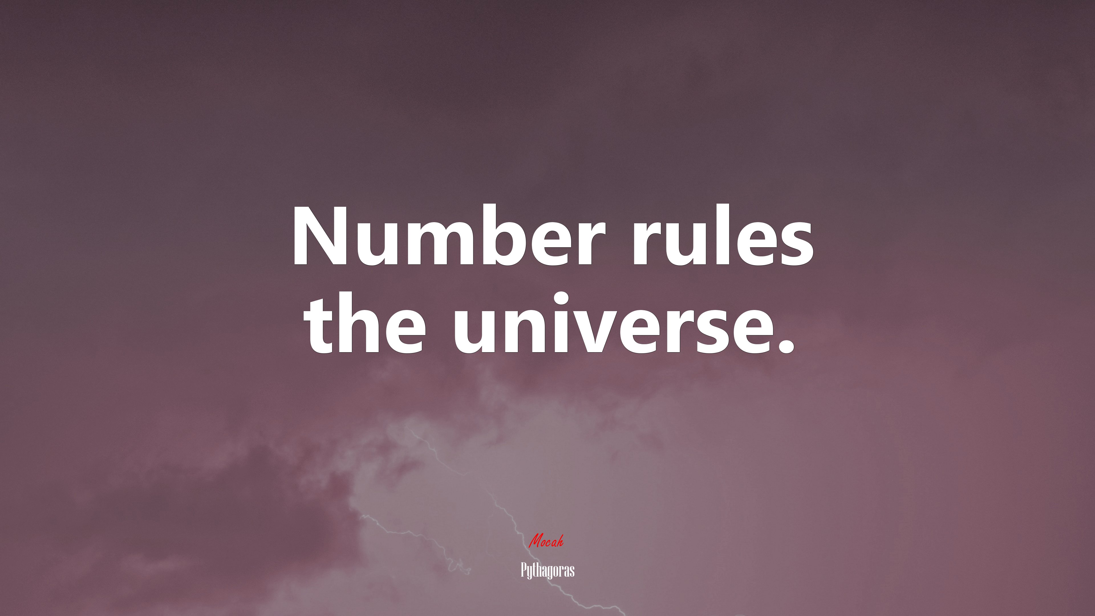 Number rules the universe. | Pythagoras quote HD Wallpaper