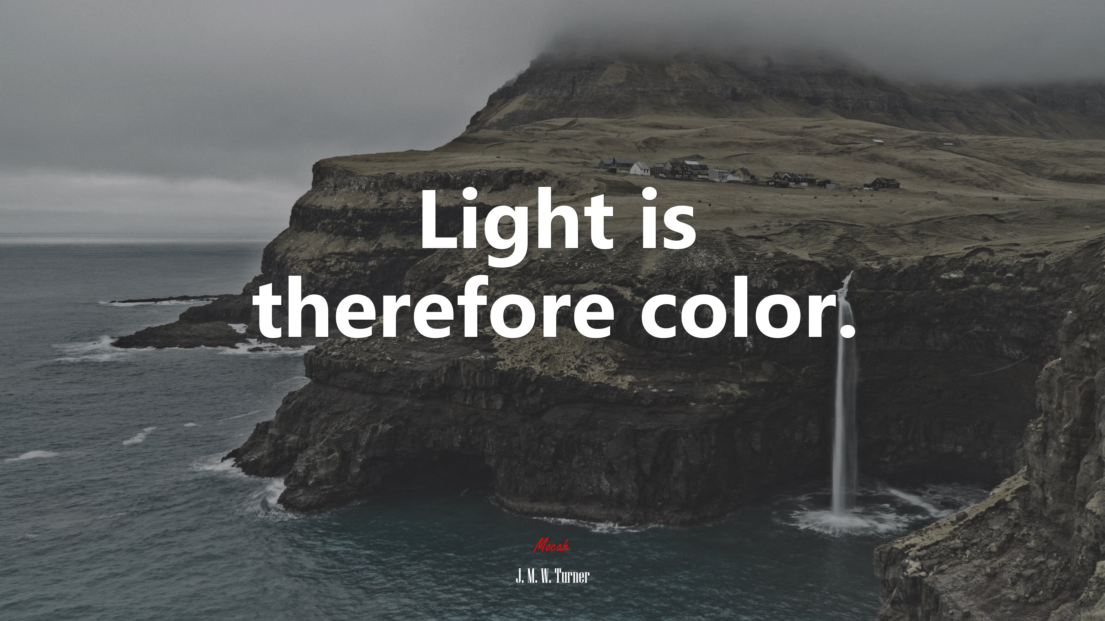 Light is therefore color. | J. M. W. Turner quote HD Wallpaper