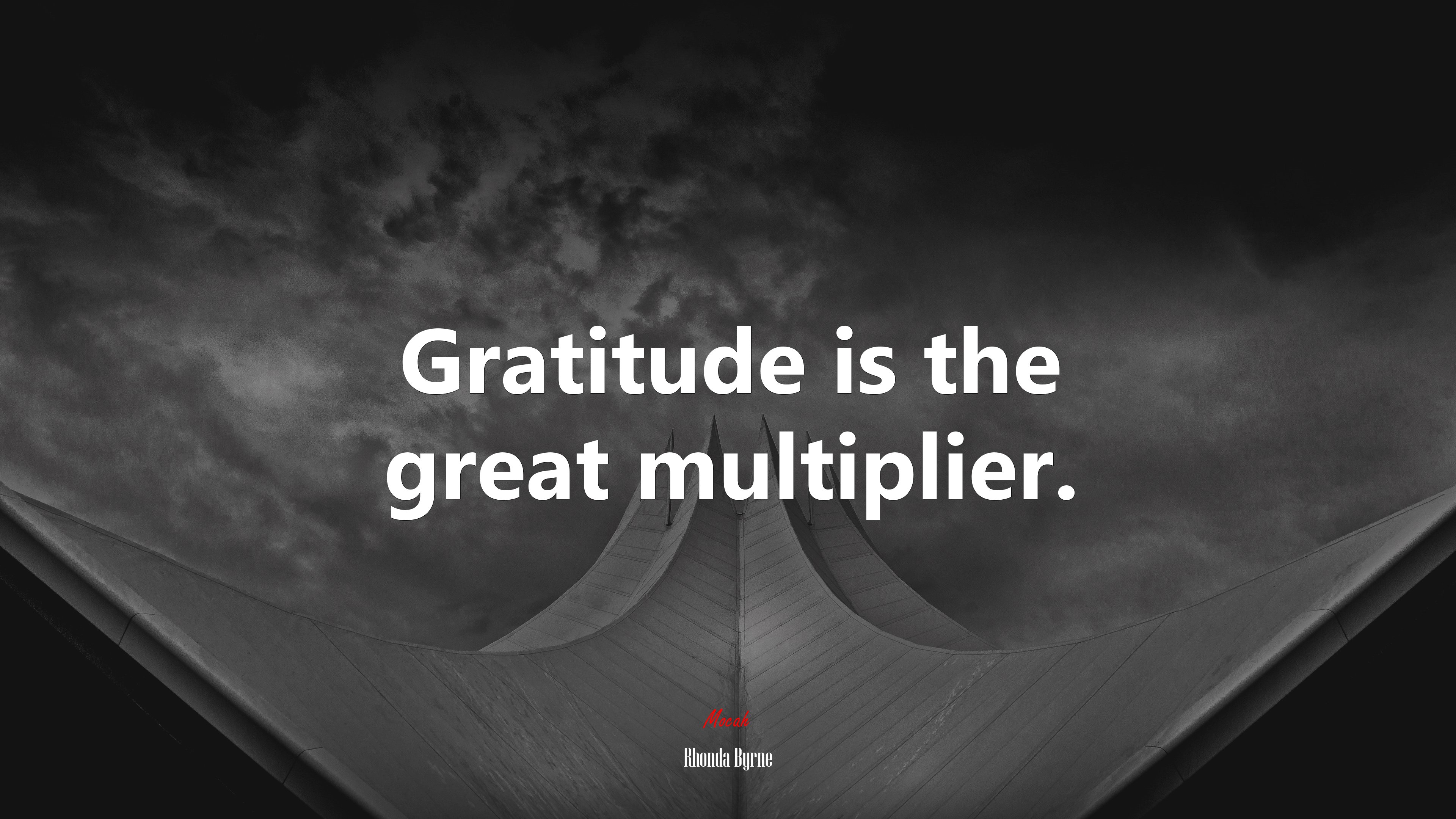 Gratitude is the great multiplier. | Rhonda Byrne quote HD Wallpaper
