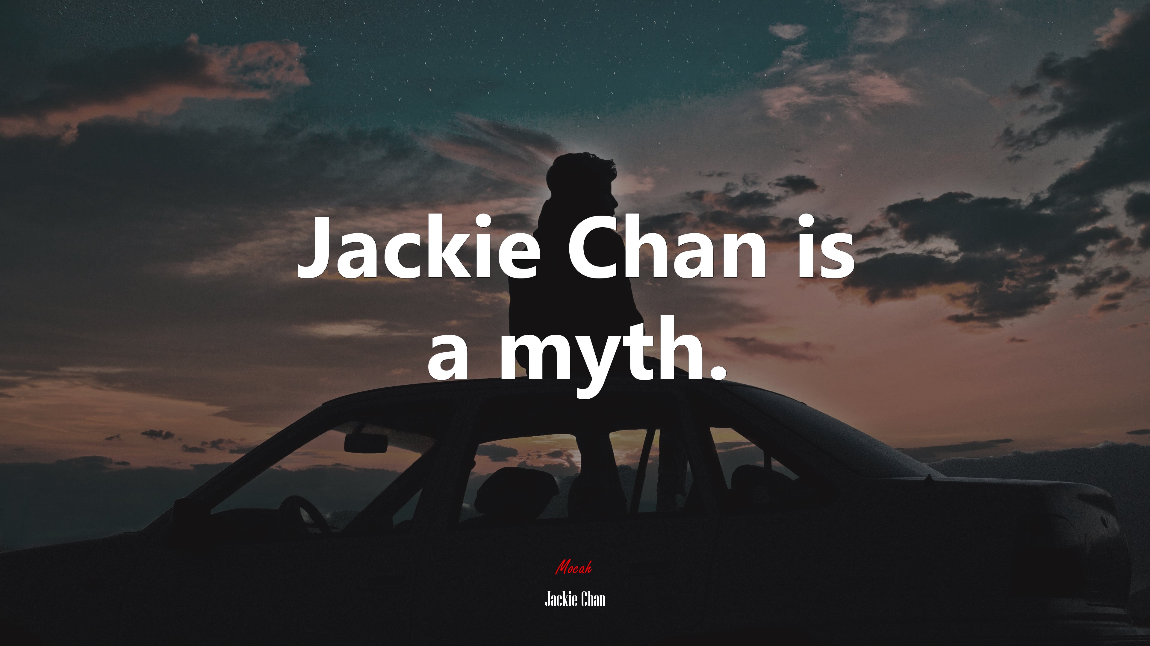 Jackie Chan is a myth. | Jackie Chan quote HD Wallpaper