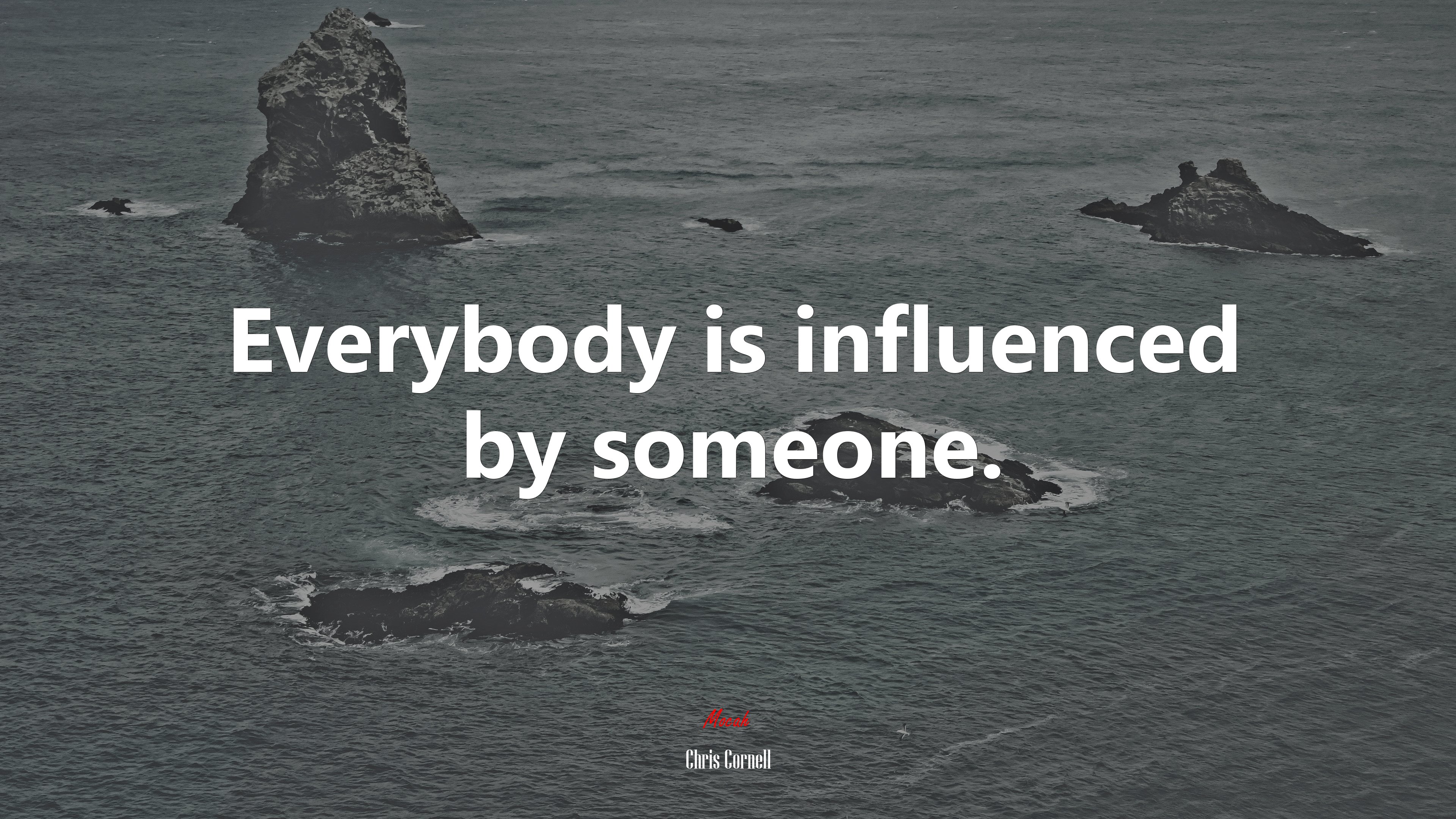 Everybody is influenced by someone. | Chris Cornell quote HD Wallpaper