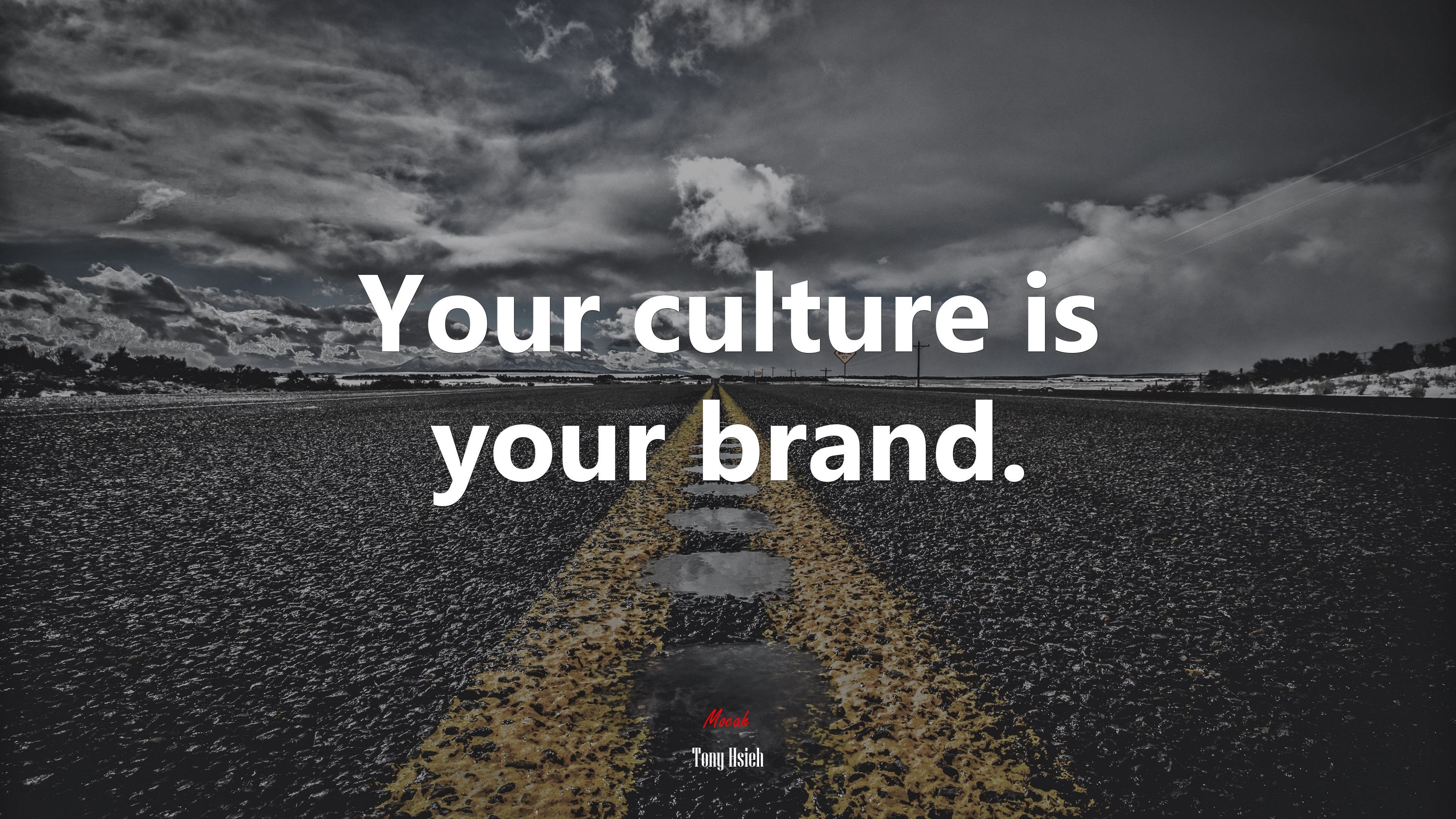 Your culture is your brand. | Tony Hsieh quote HD Wallpaper