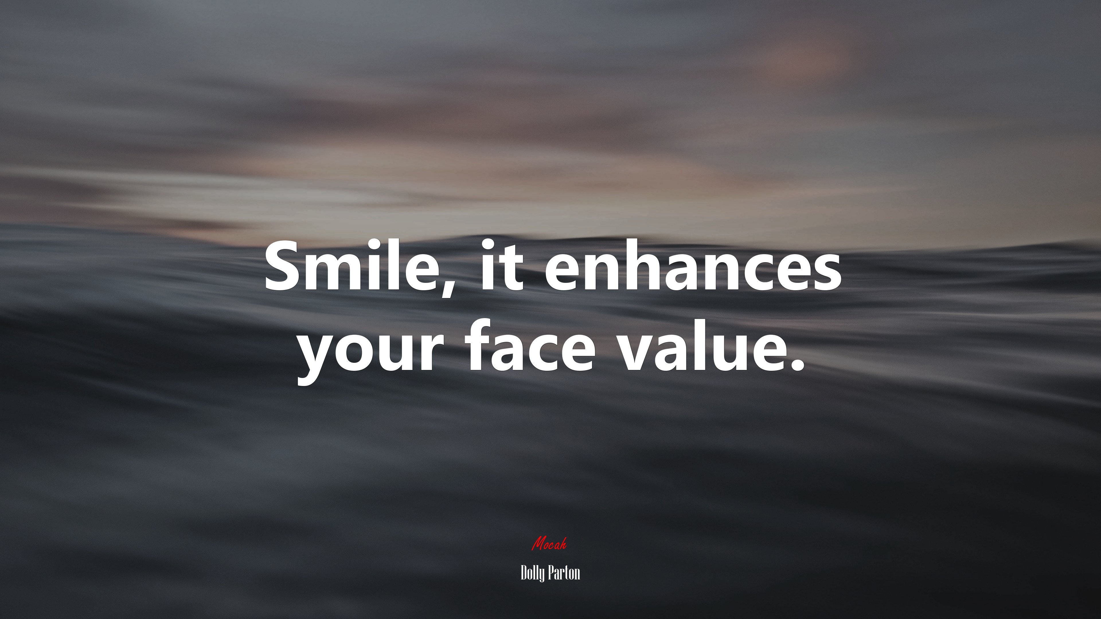 Smile, it enhances your face value. | Dolly Parton quote HD Wallpaper