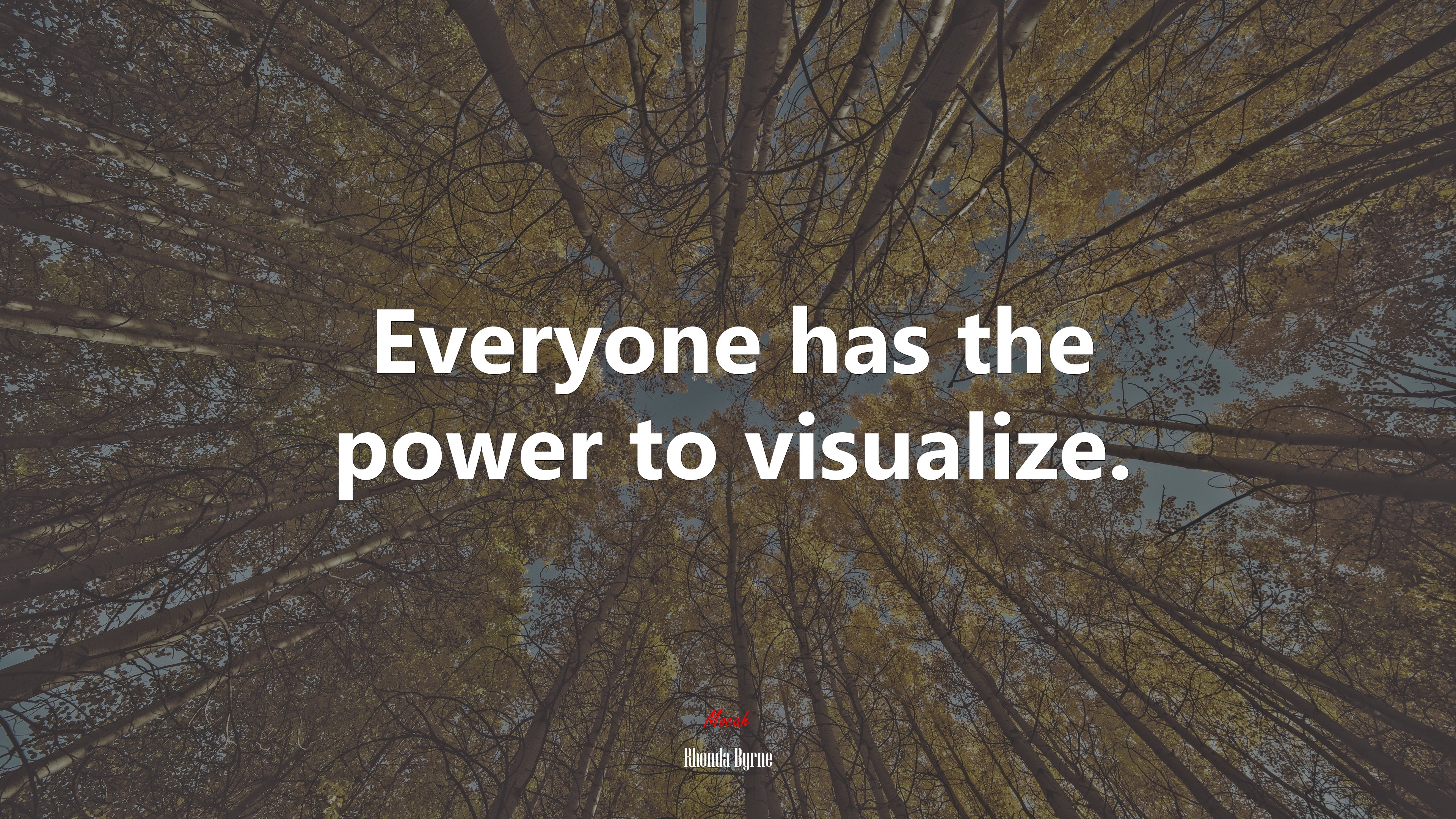 Everyone has the power to visualize. | Rhonda Byrne quote HD Wallpaper