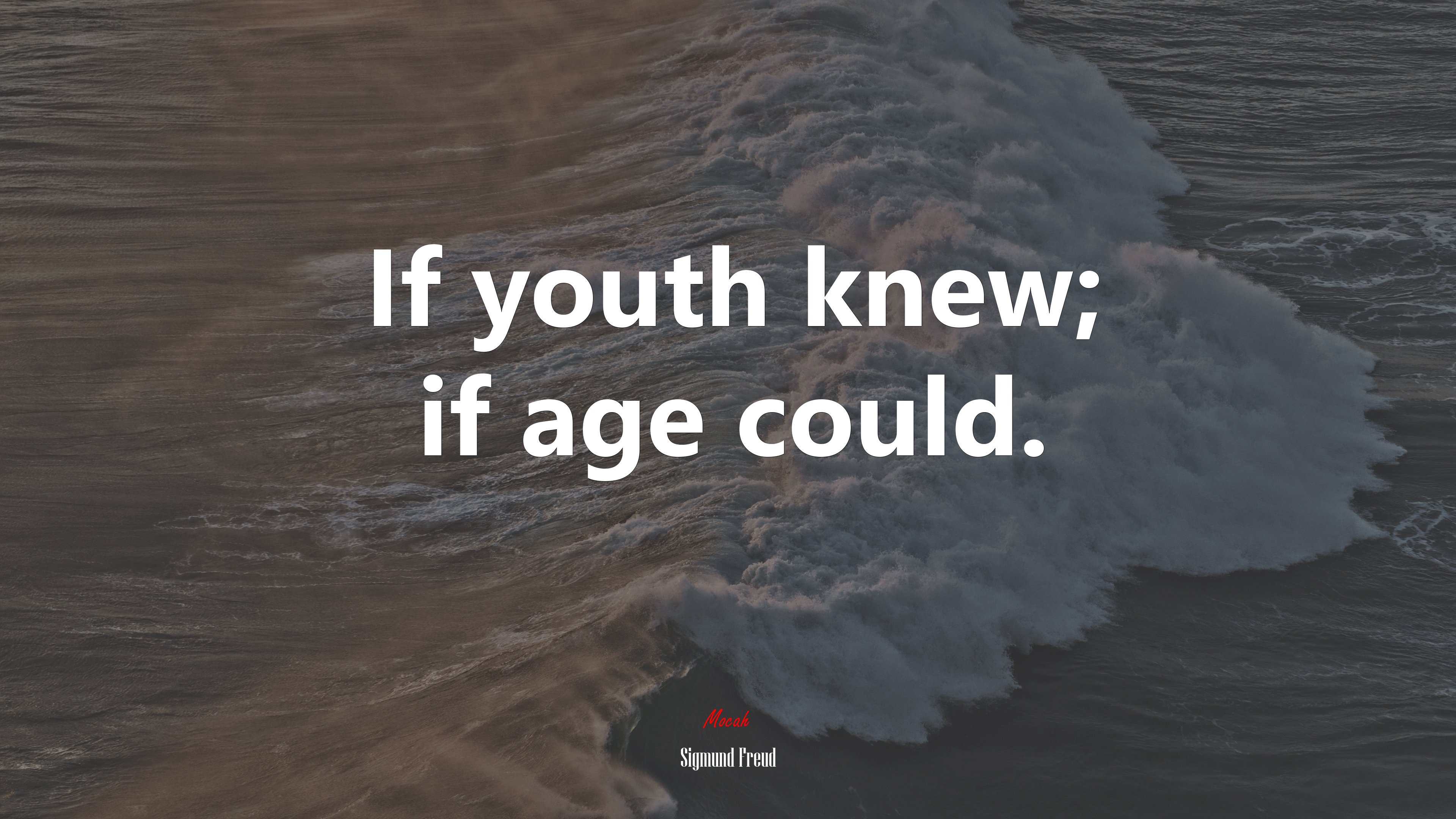 If youth knew; if age could. | Sigmund Freud quote HD Wallpaper