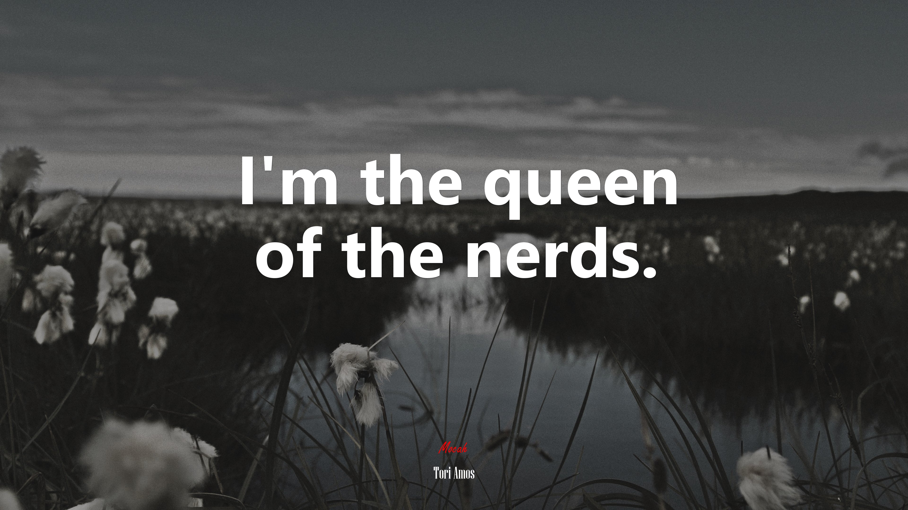 I’m the queen of the nerds. | Tori Amos quote HD Wallpaper