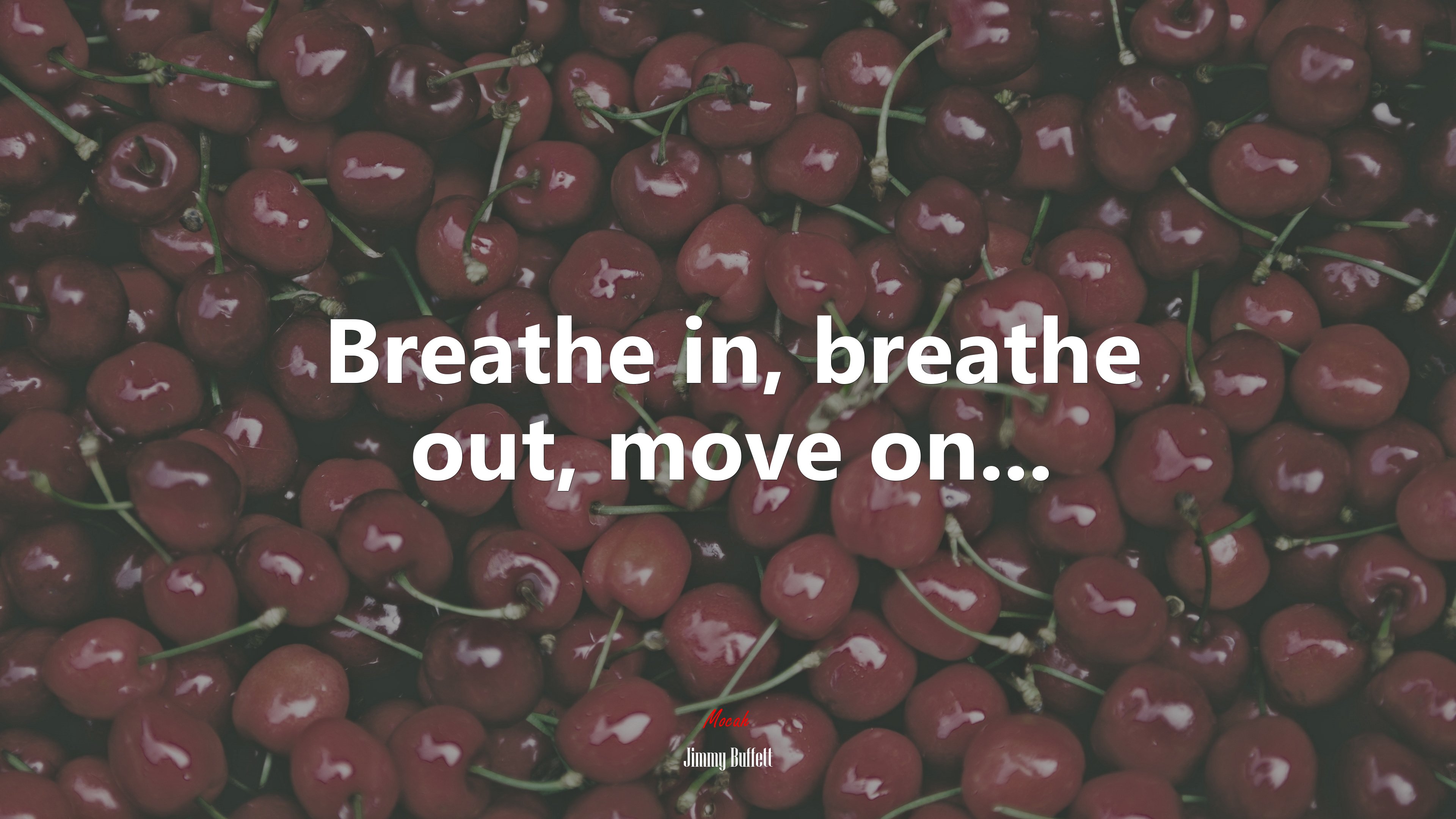 Breathe in, breathe out, move on... | Jimmy Buffett quote HD Wallpaper